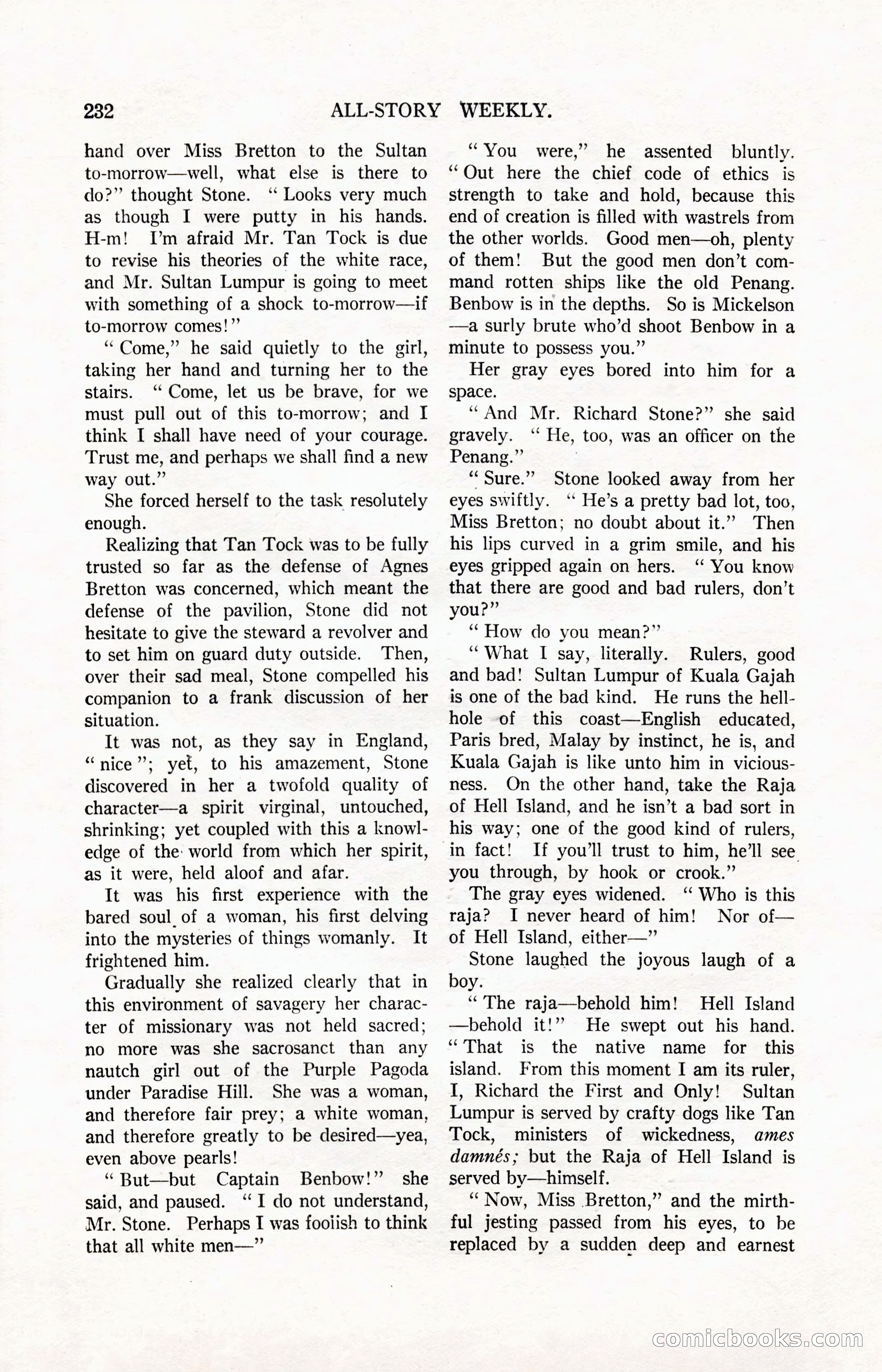 All-Story Weekly, March 24, 1917 — page 66 of 188