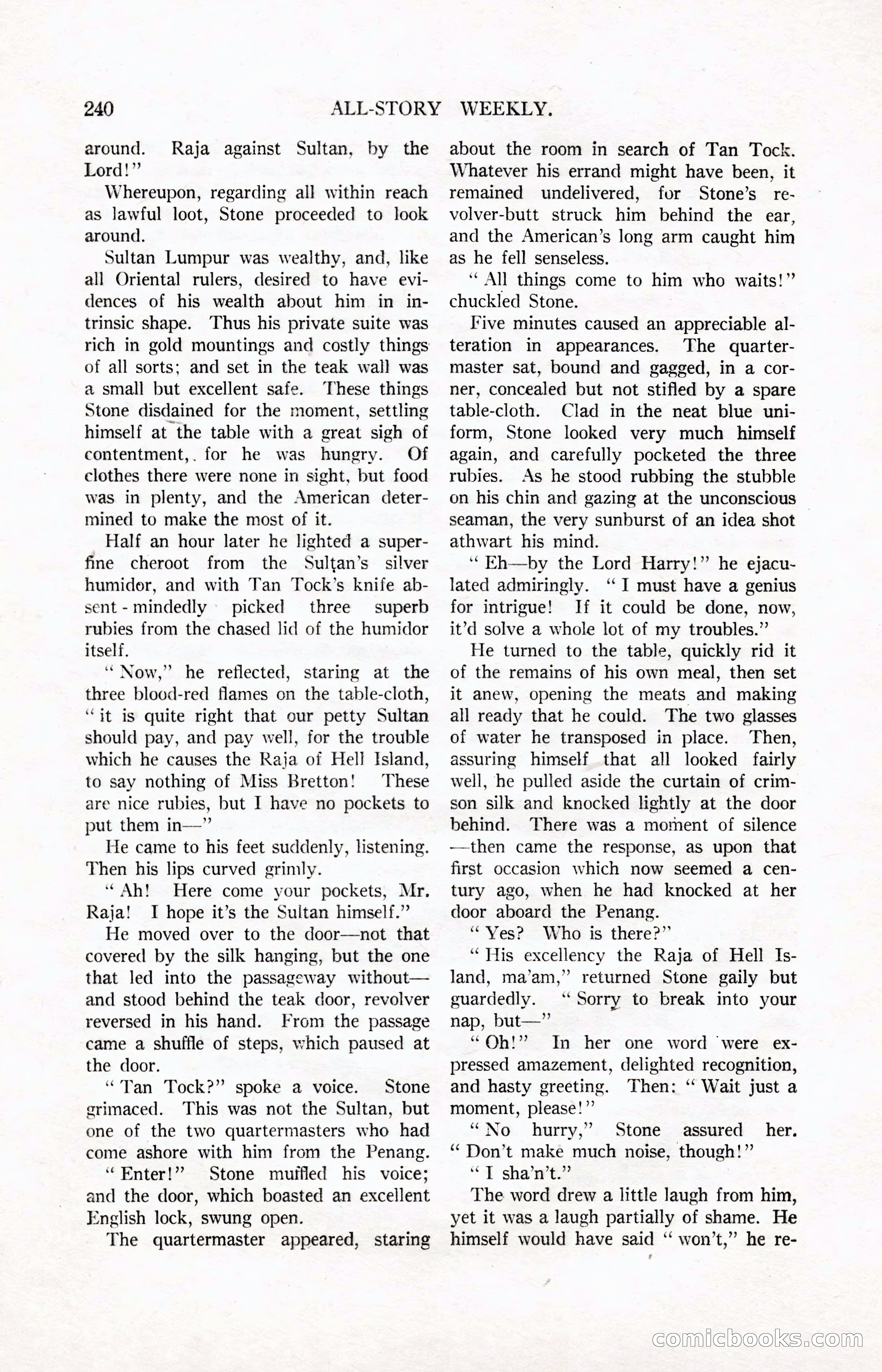 All-Story Weekly, March 24, 1917 — page 74 of 188