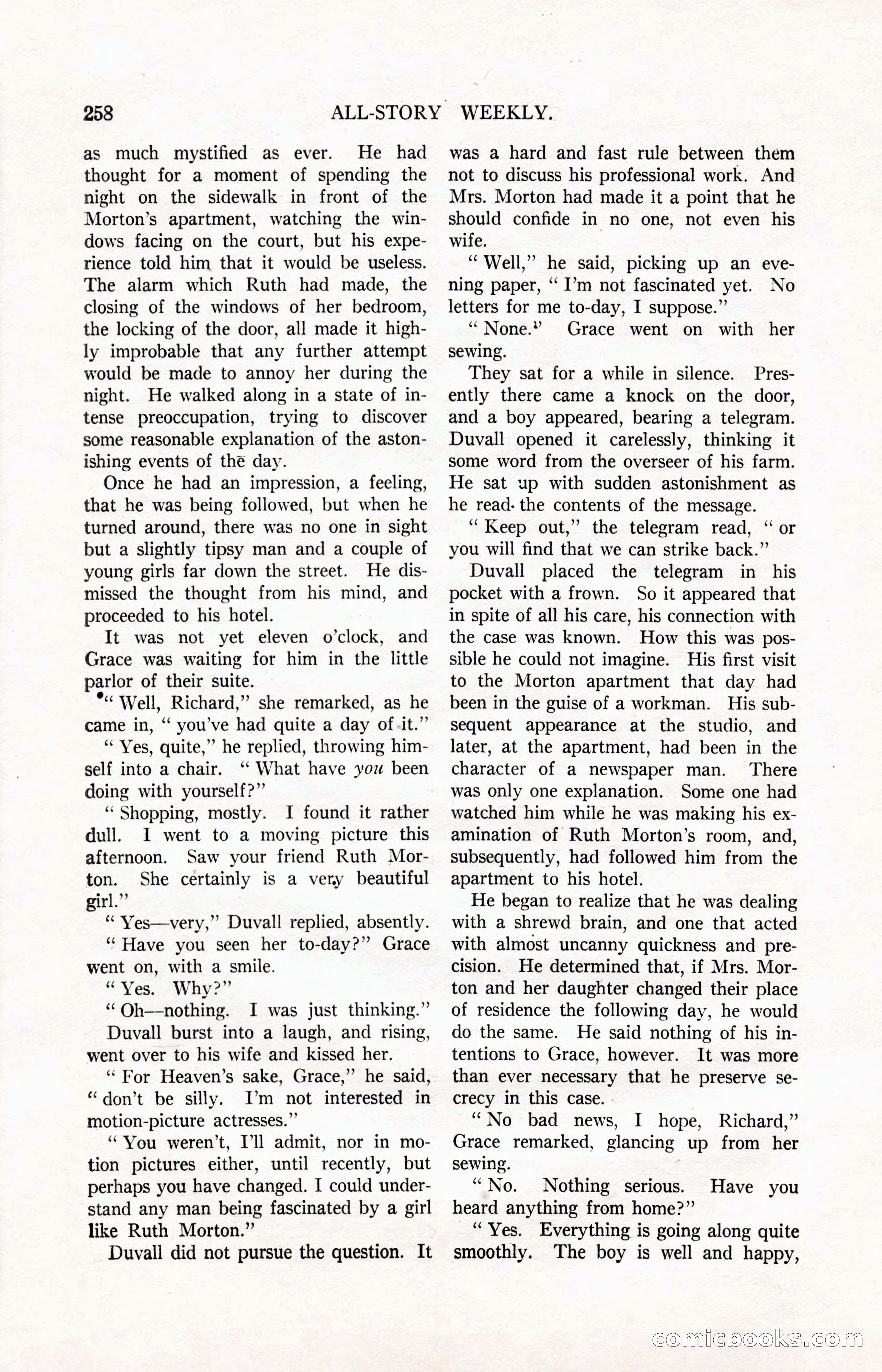 All-Story Weekly, March 24, 1917 — page 92 of 188