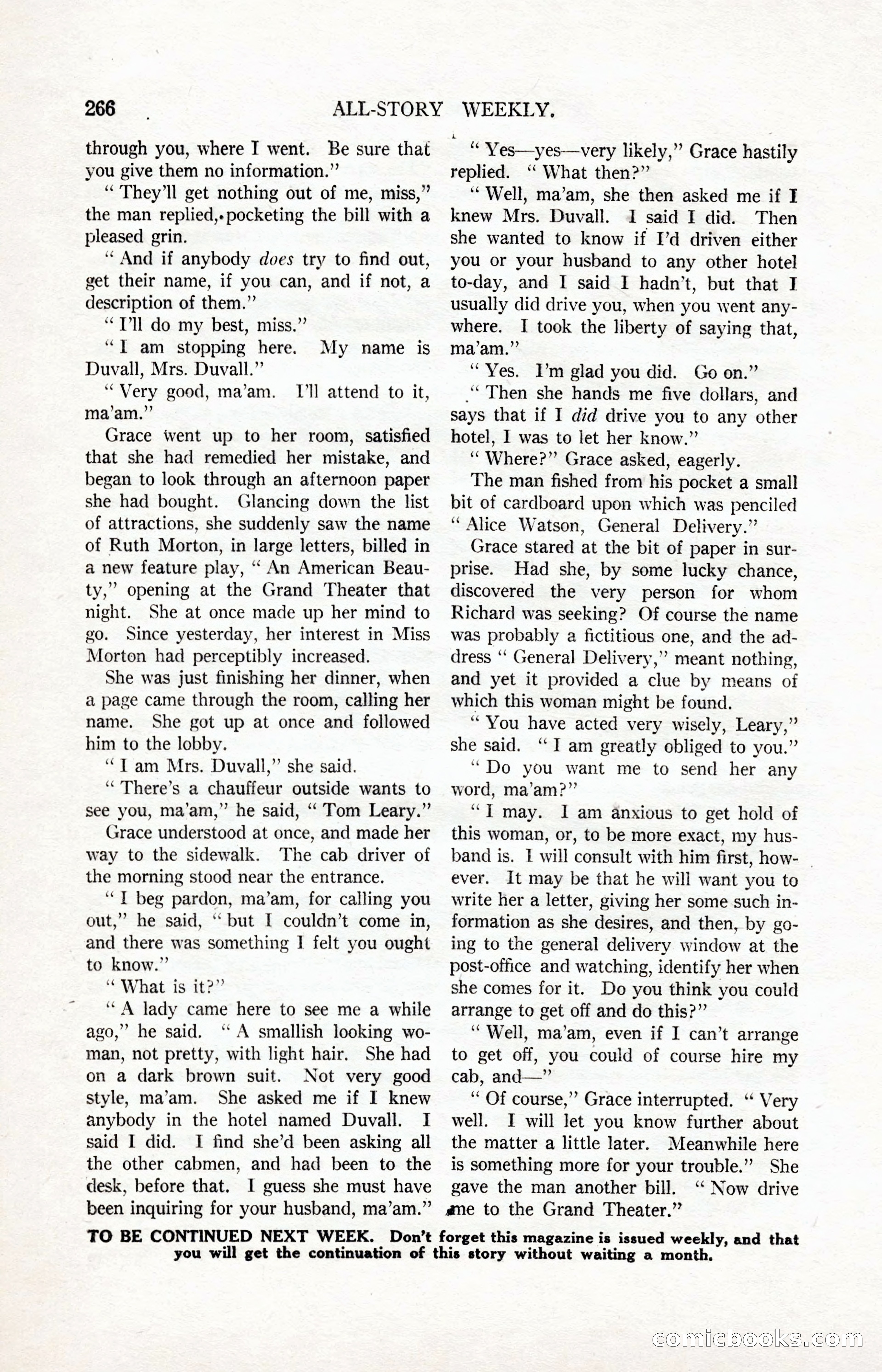 All-Story Weekly, March 24, 1917 — page 100 of 188