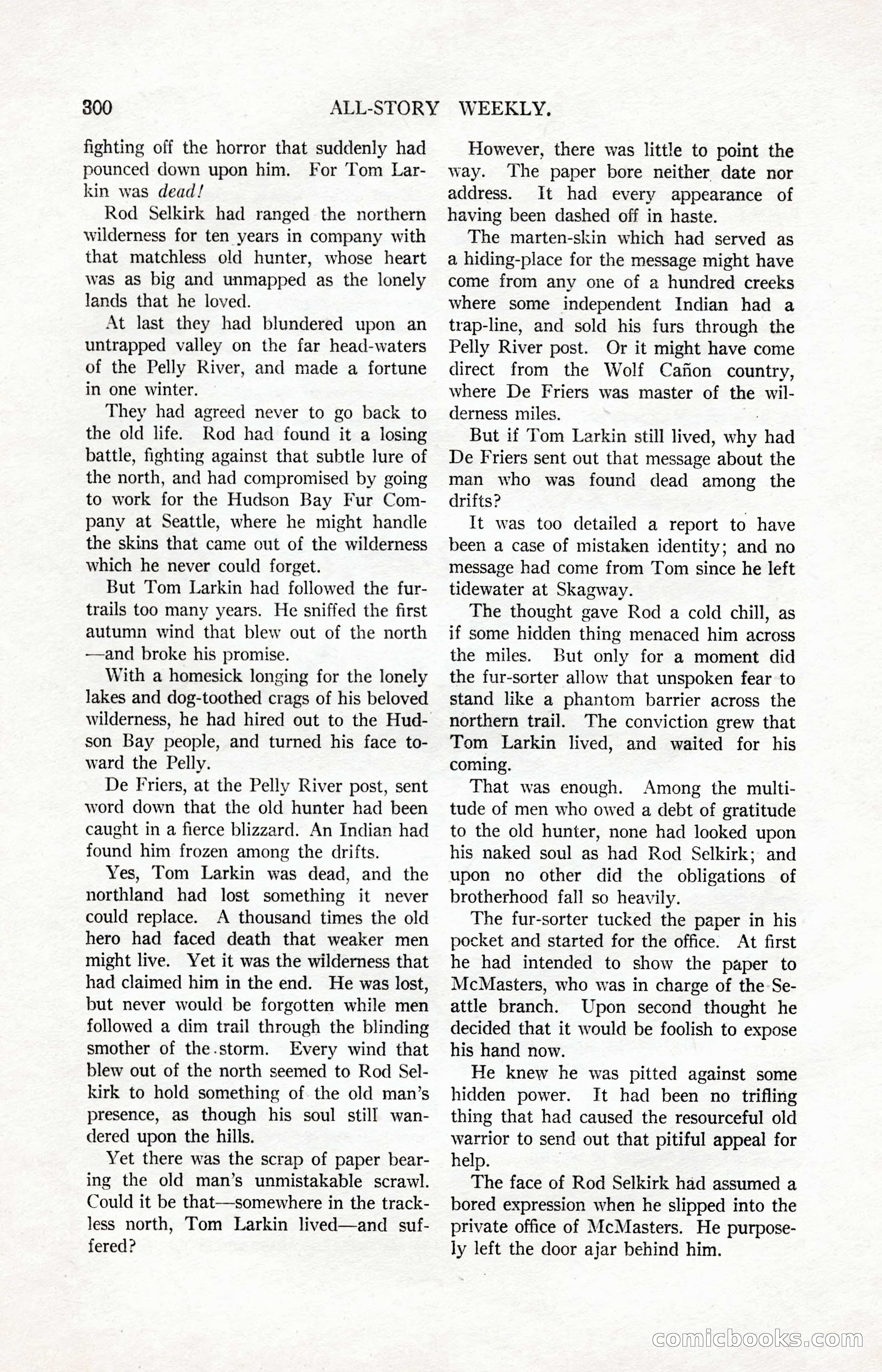 All-Story Weekly, March 24, 1917 — page 134 of 188