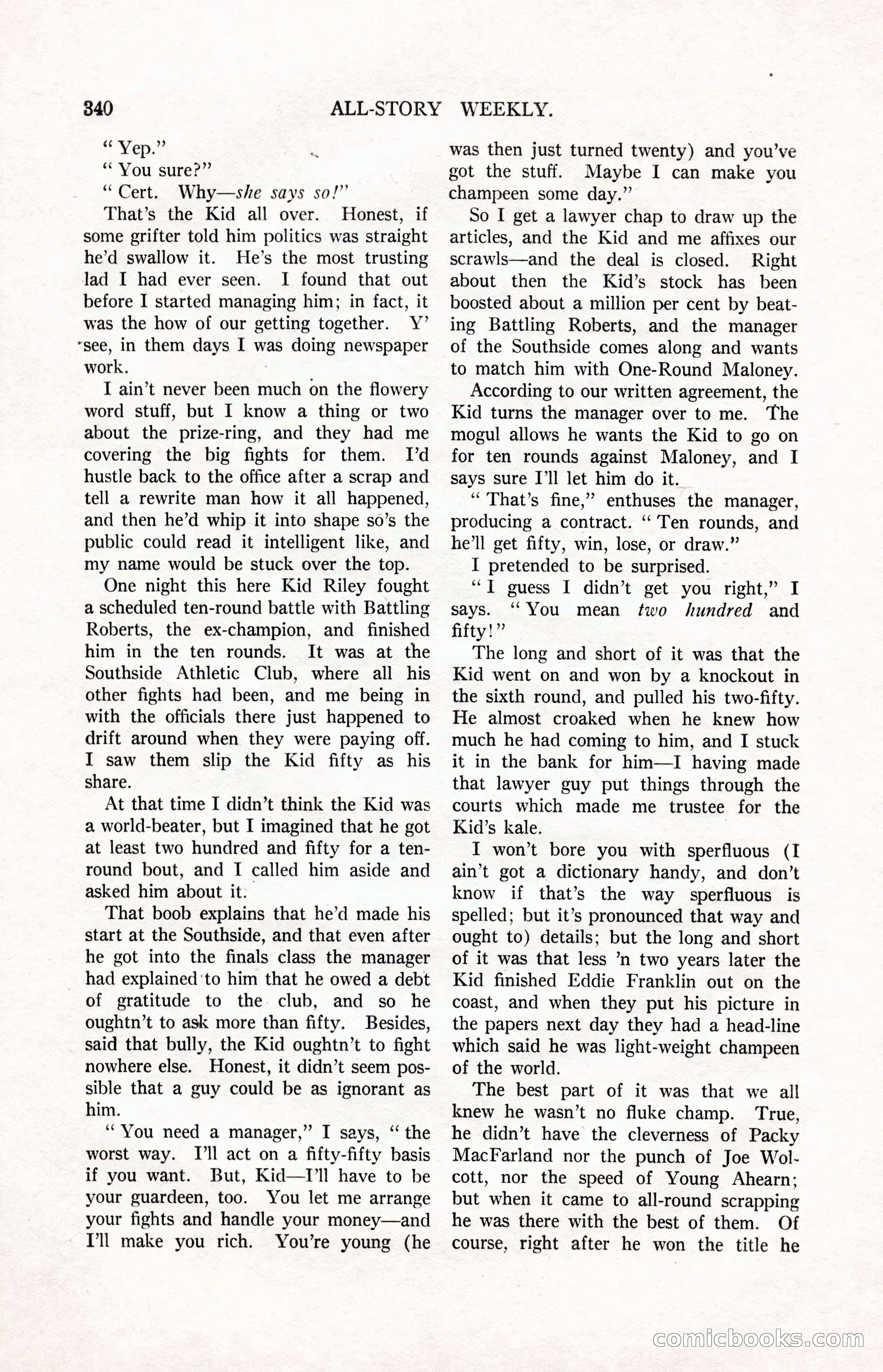 All-Story Weekly, March 24, 1917 — page 174 of 188