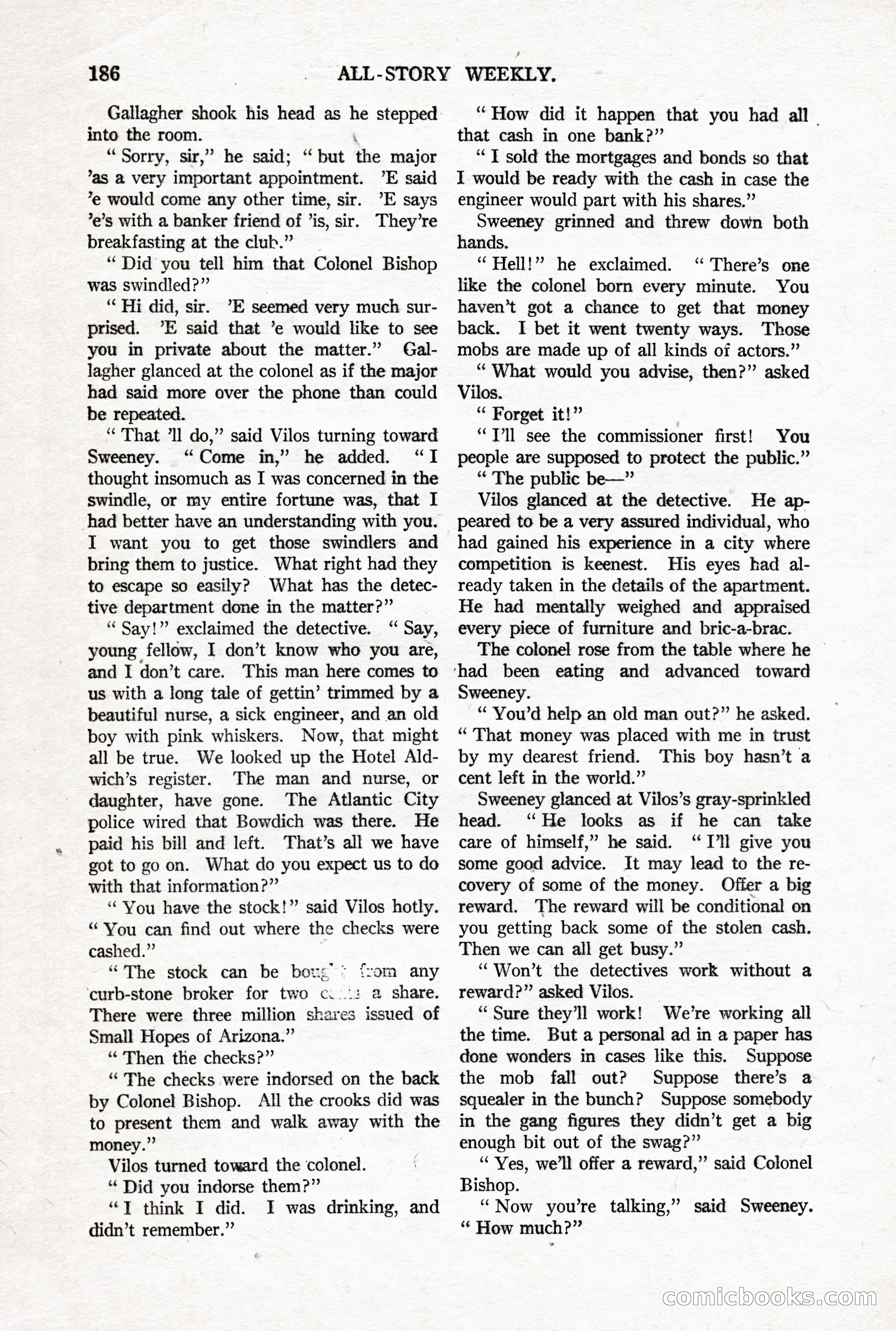 All-Story Weekly, October 4, 1919 — page 24 of 208