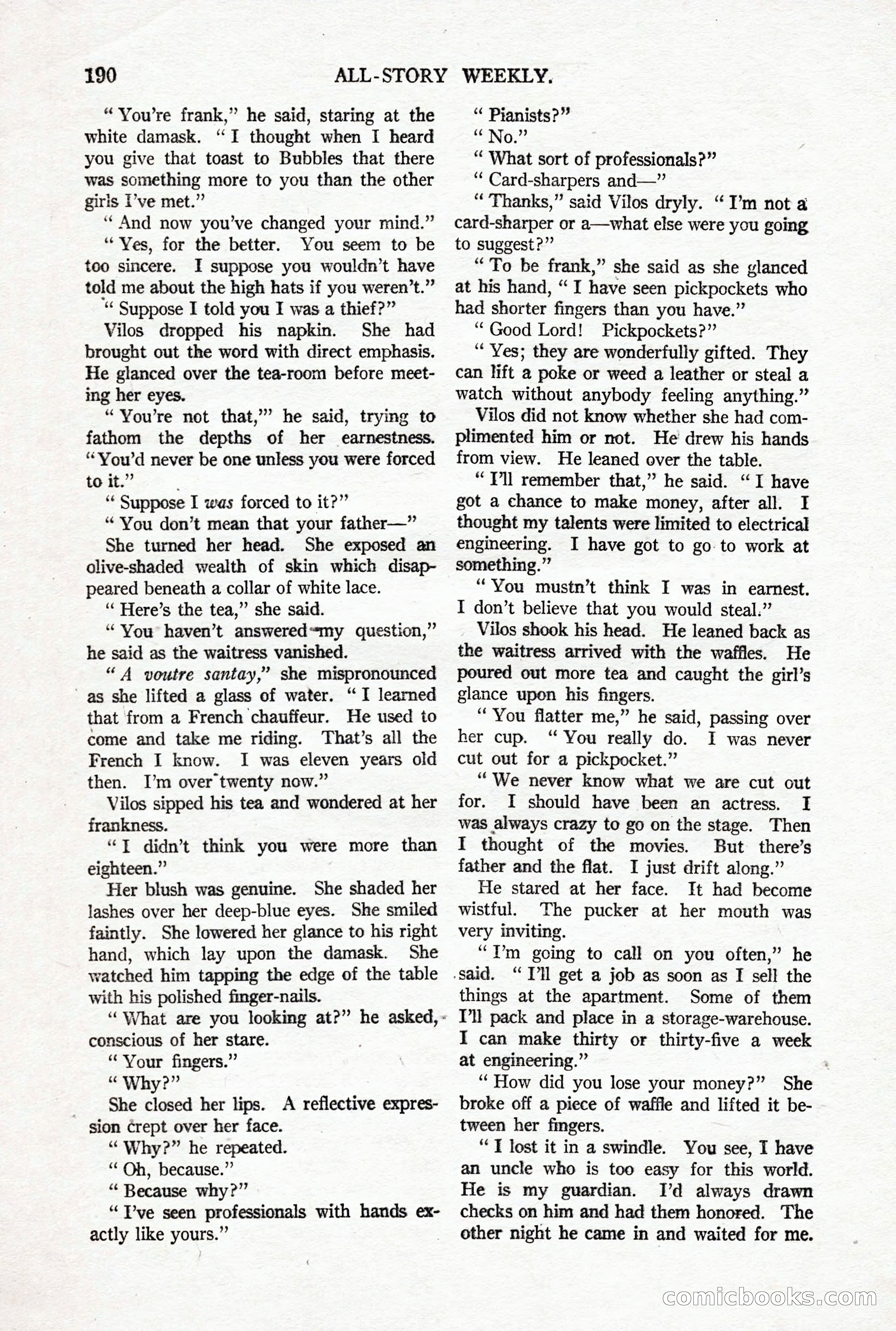 All-Story Weekly, October 4, 1919 — page 28 of 208