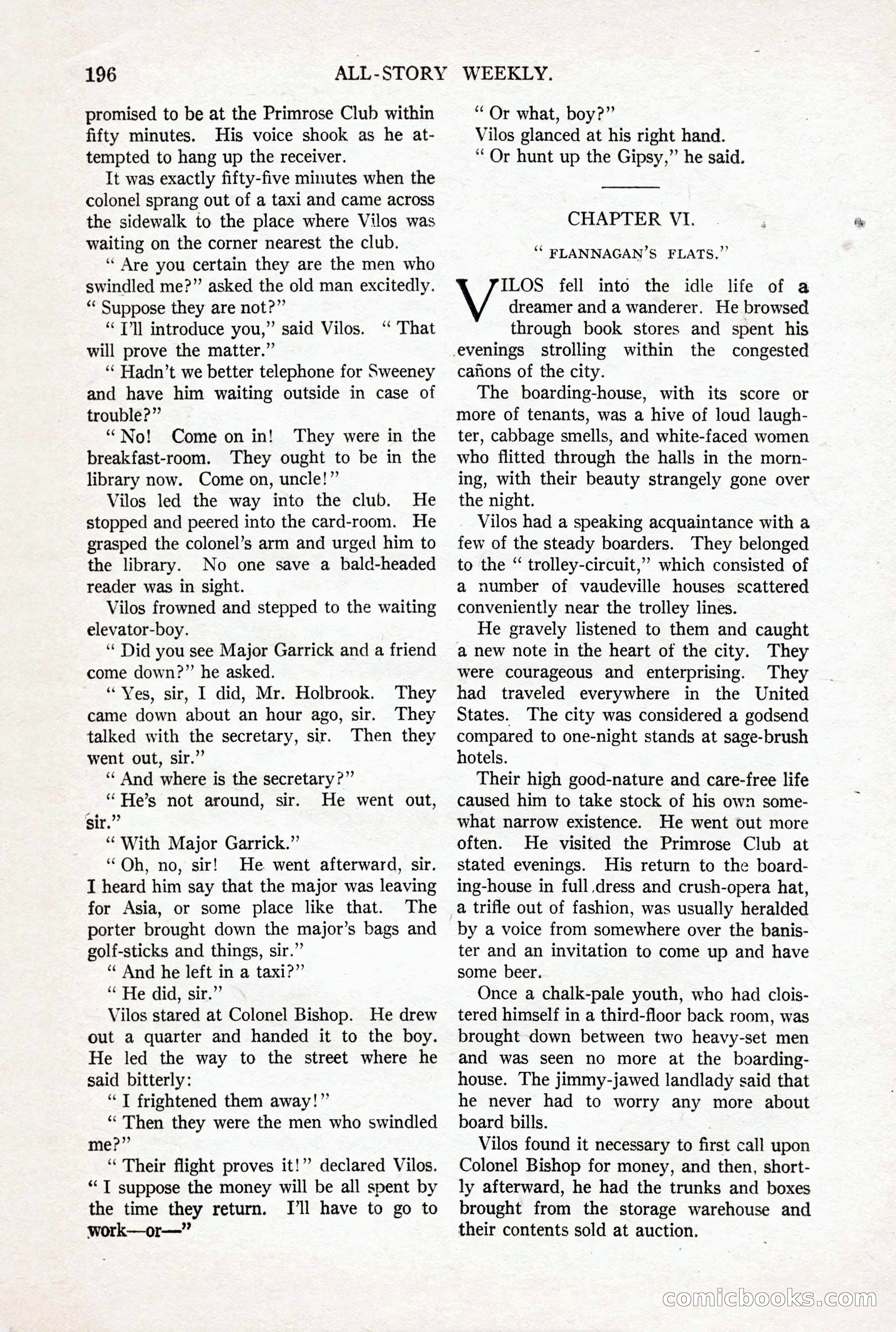 All-Story Weekly, October 4, 1919 — page 34 of 208