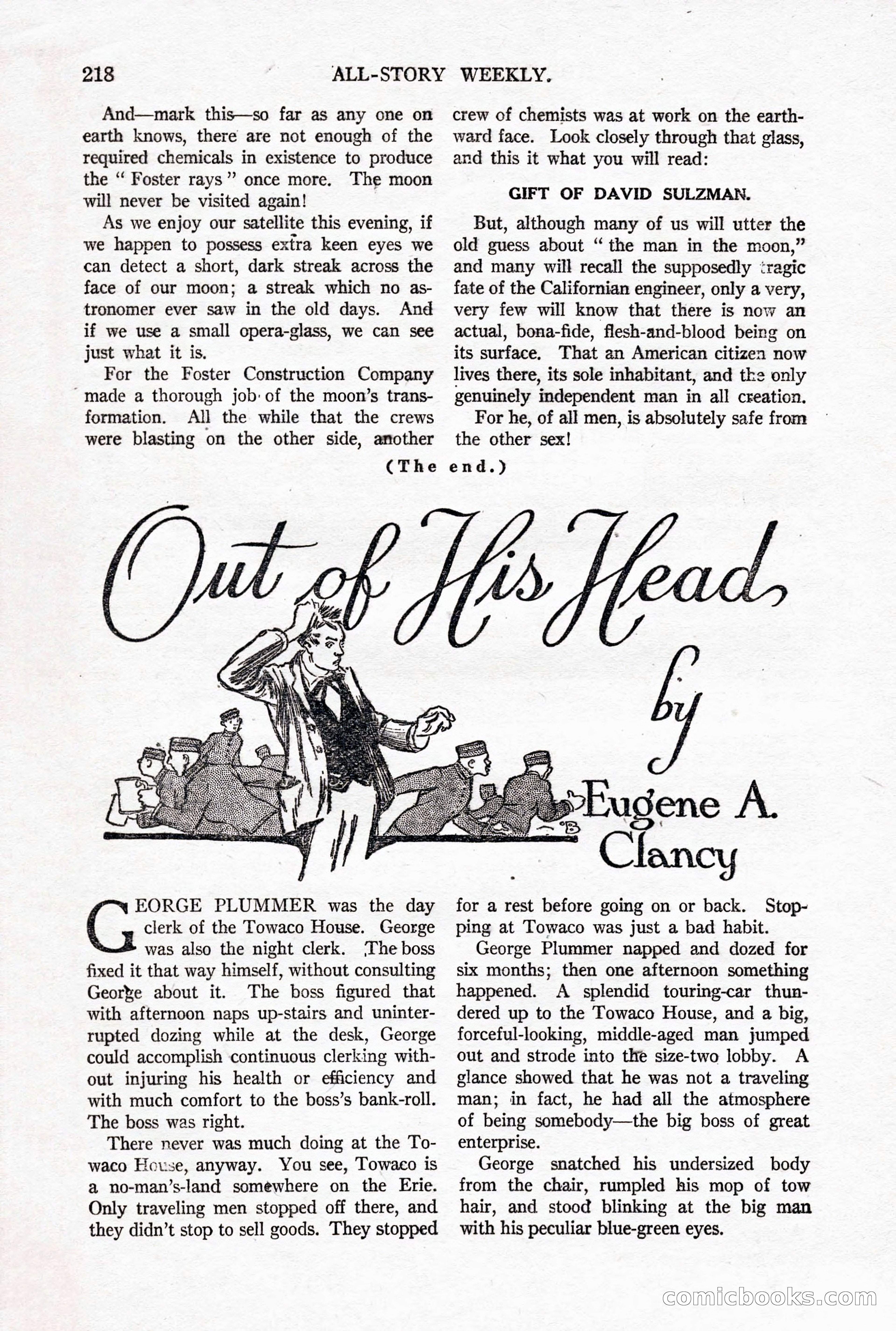 All-Story Weekly, October 4, 1919 — page 56 of 208