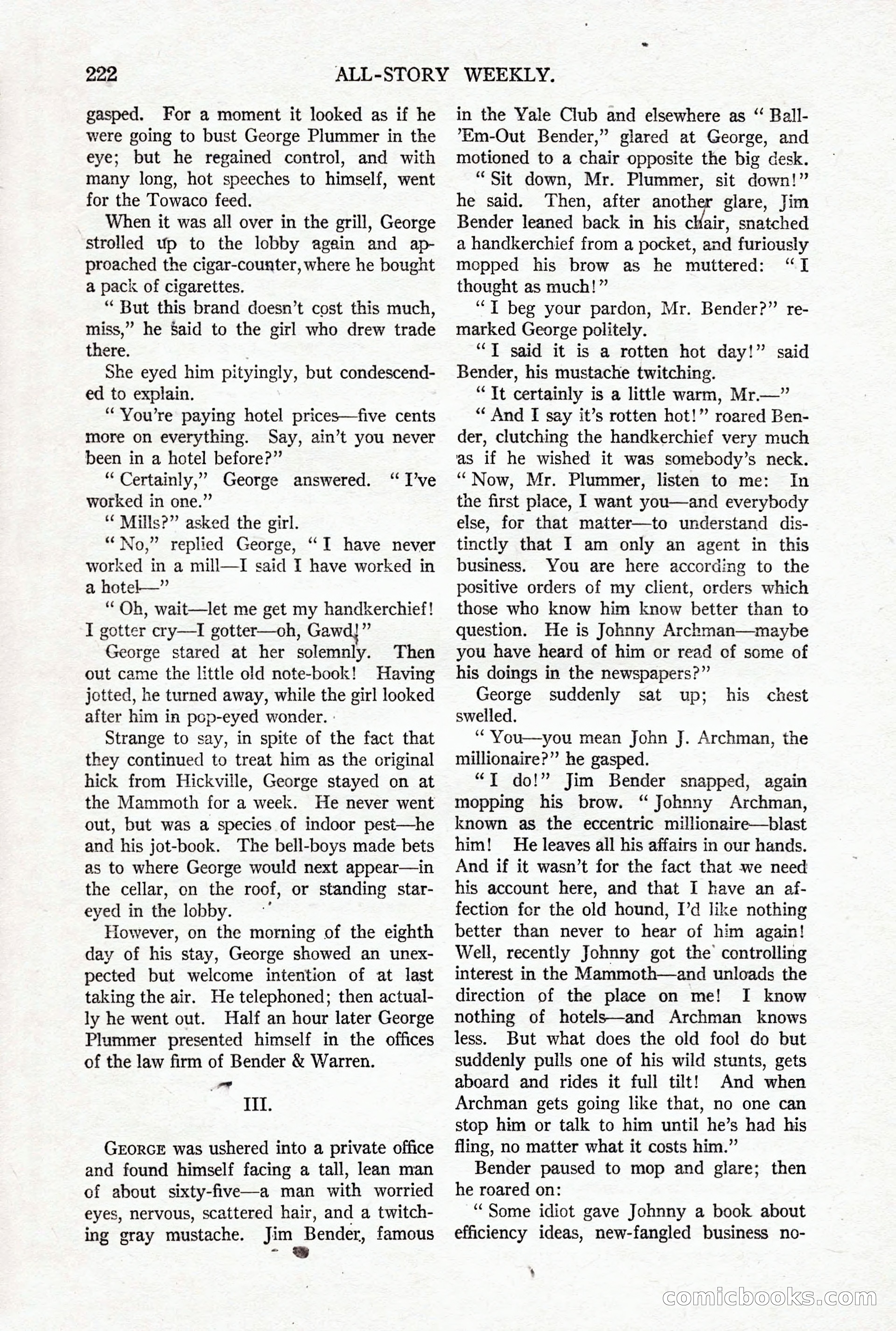 All-Story Weekly, October 4, 1919 — page 60 of 208