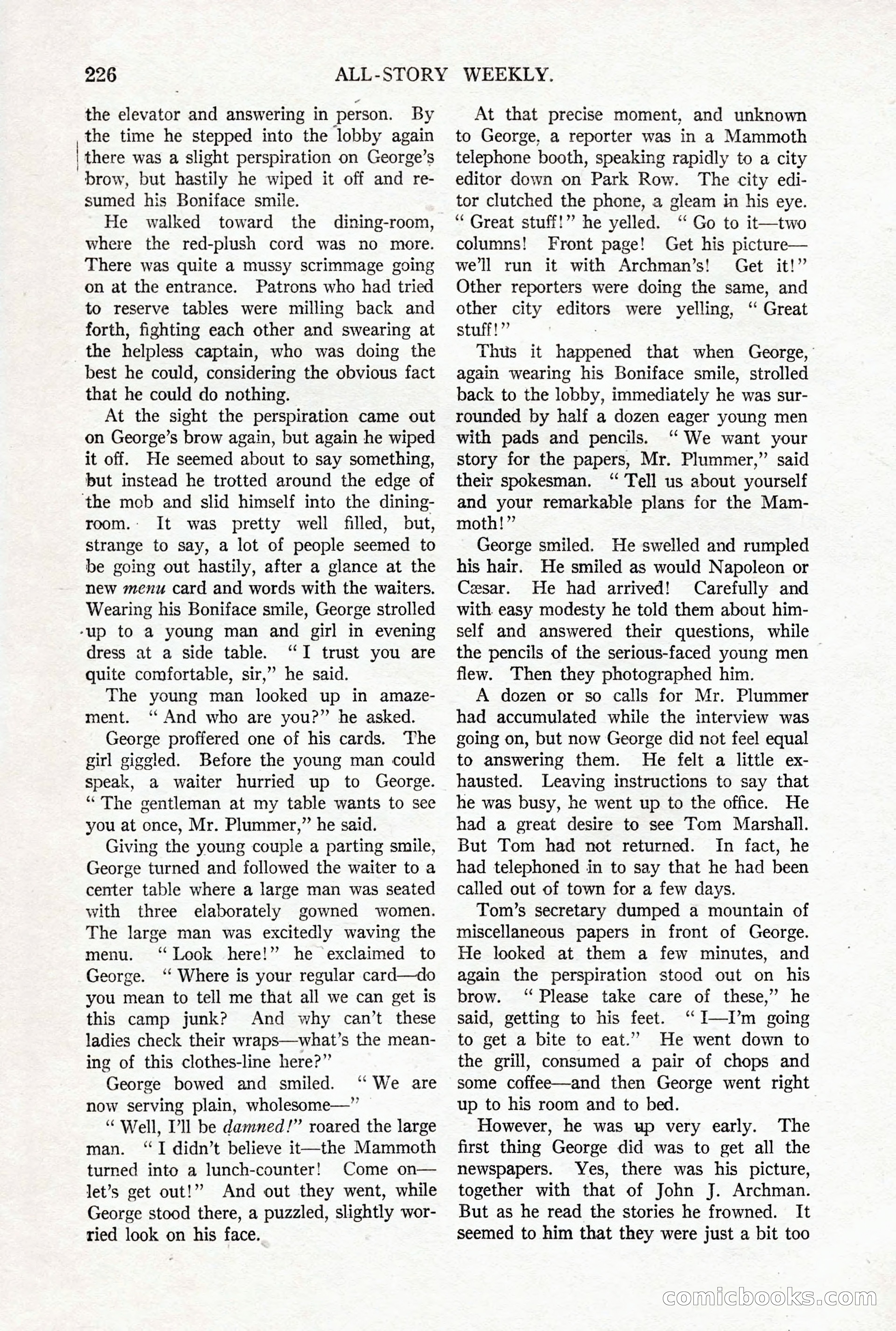 All-Story Weekly, October 4, 1919 — page 64 of 208