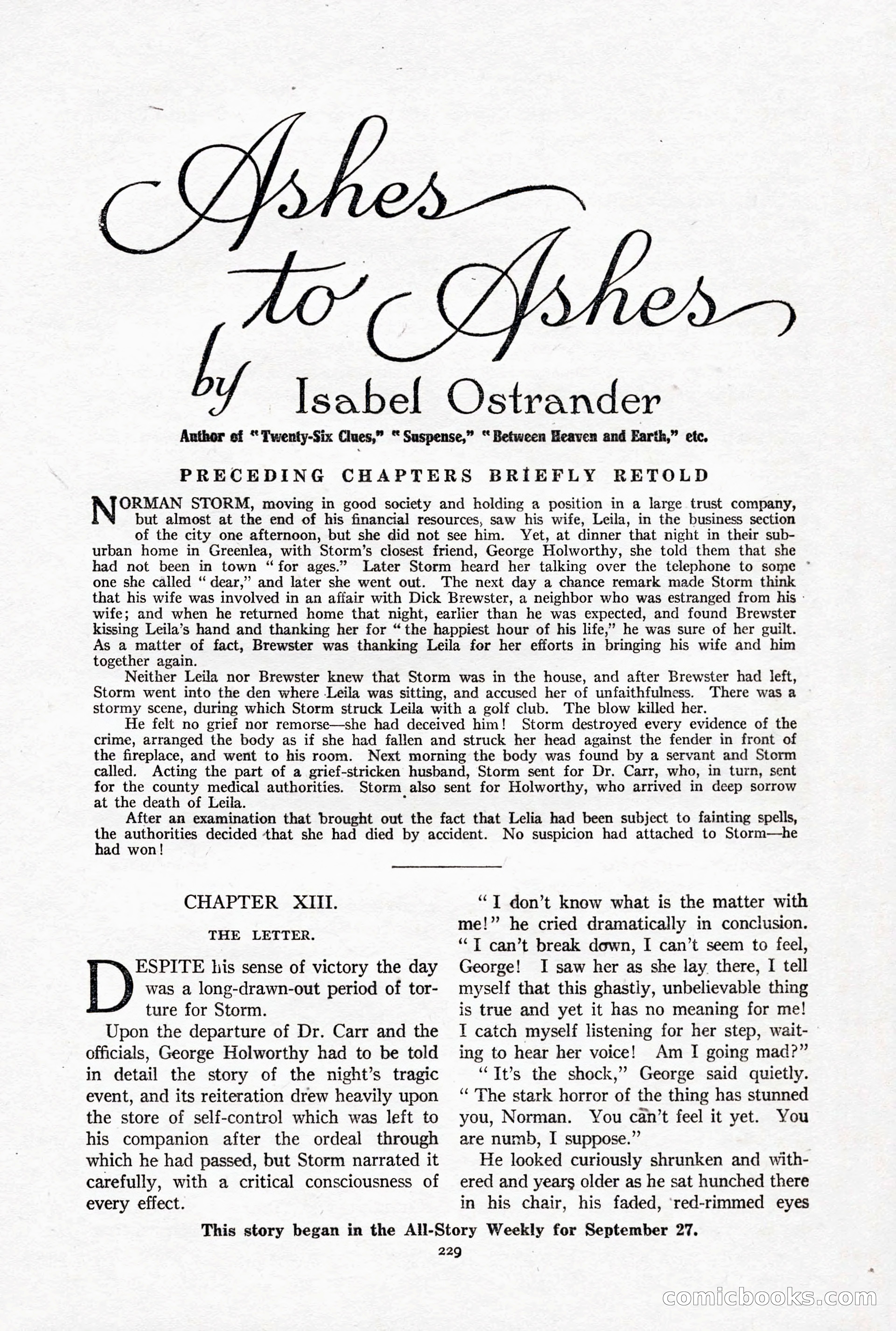 All-Story Weekly, October 4, 1919 — page 67 of 208