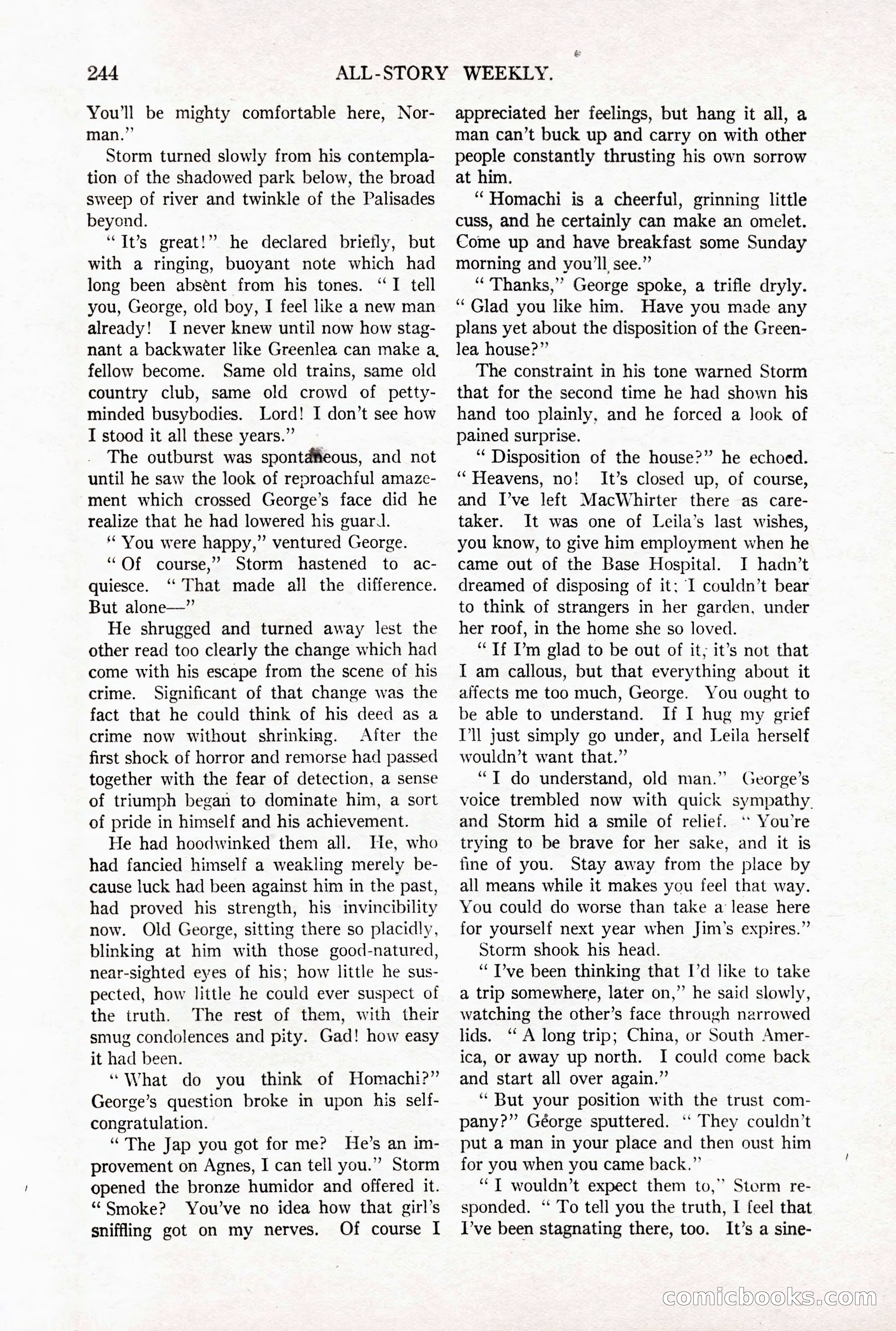 All-Story Weekly, October 4, 1919 — page 82 of 208