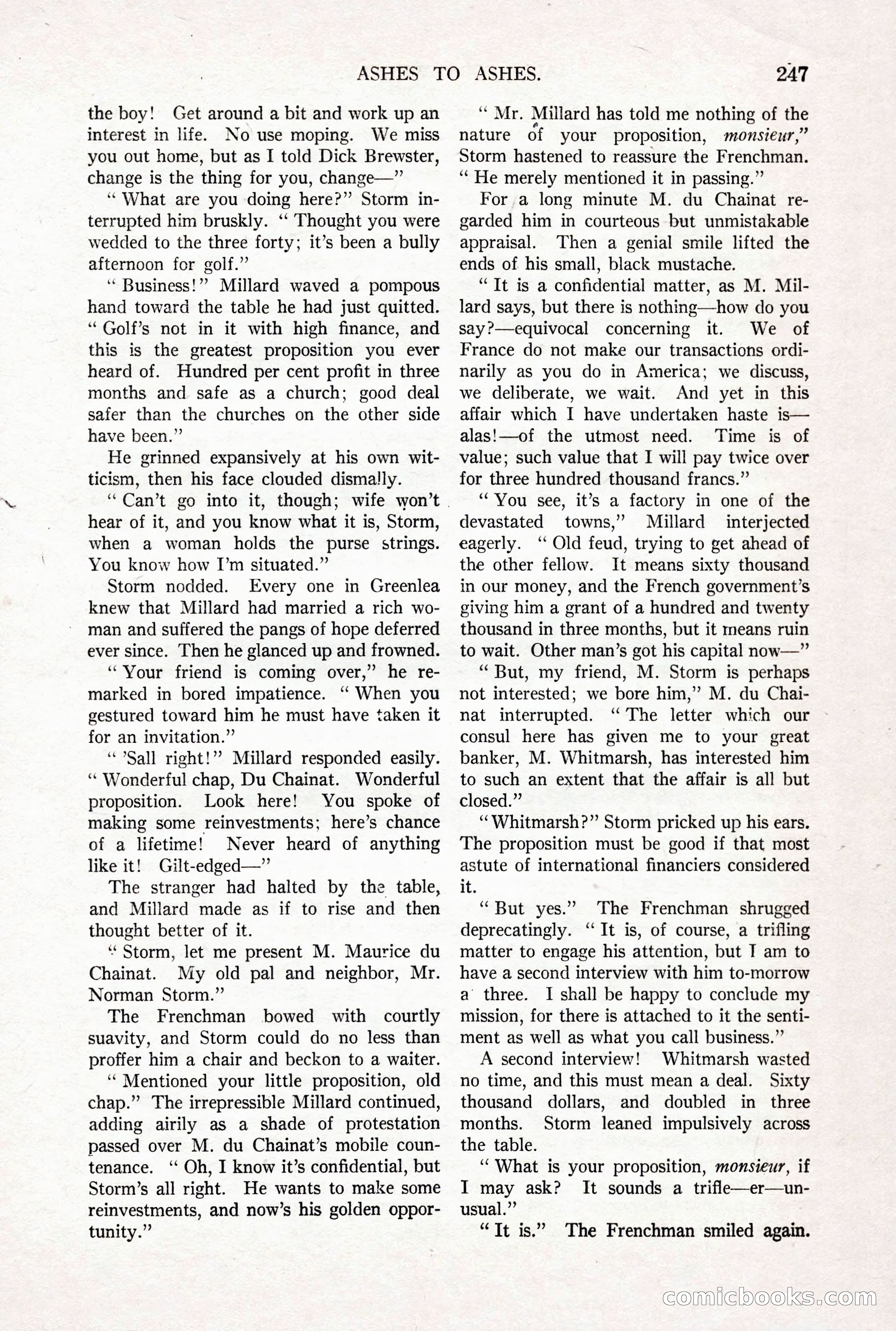 All-Story Weekly, October 4, 1919 — page 85 of 208