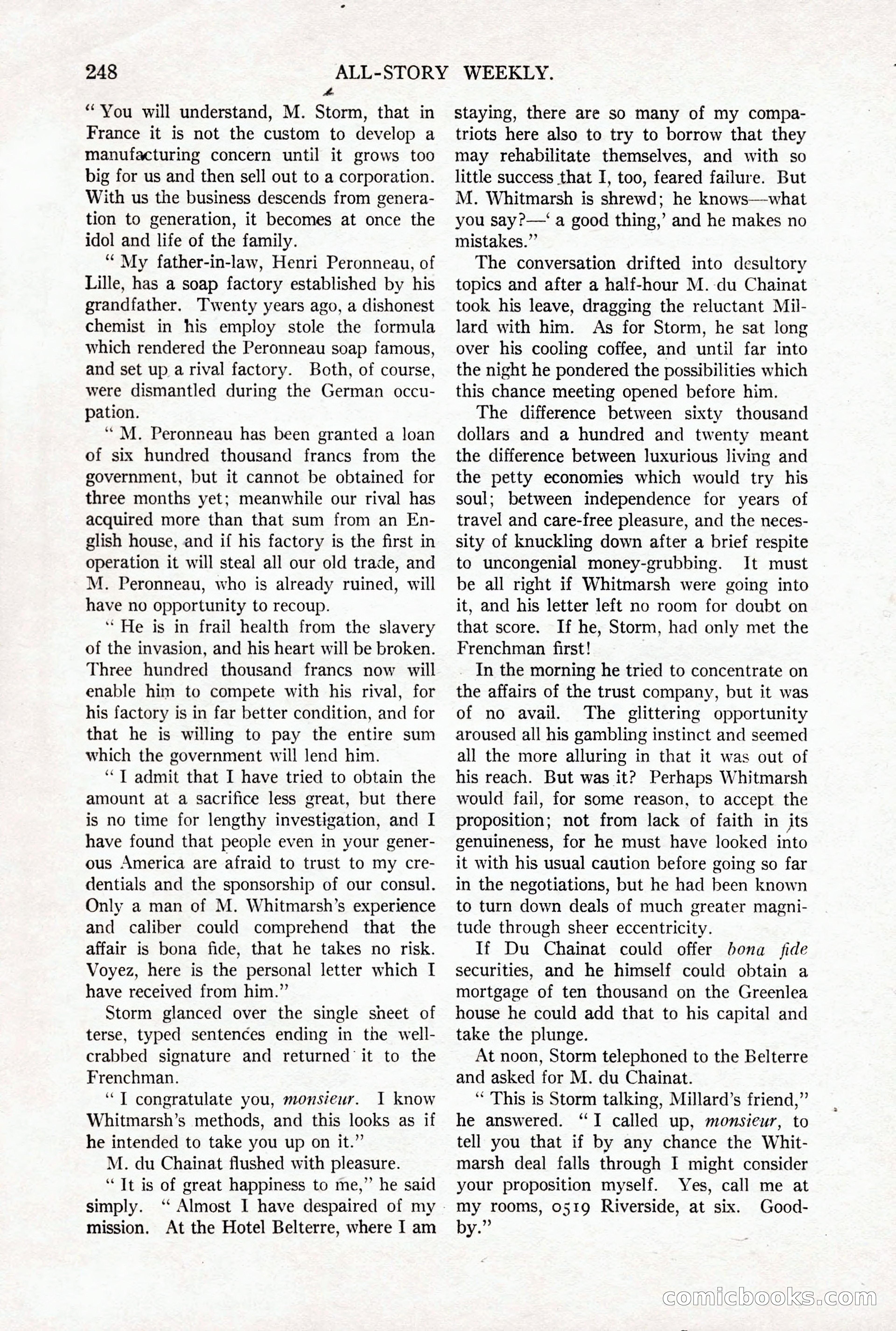 All-Story Weekly, October 4, 1919 — page 86 of 208