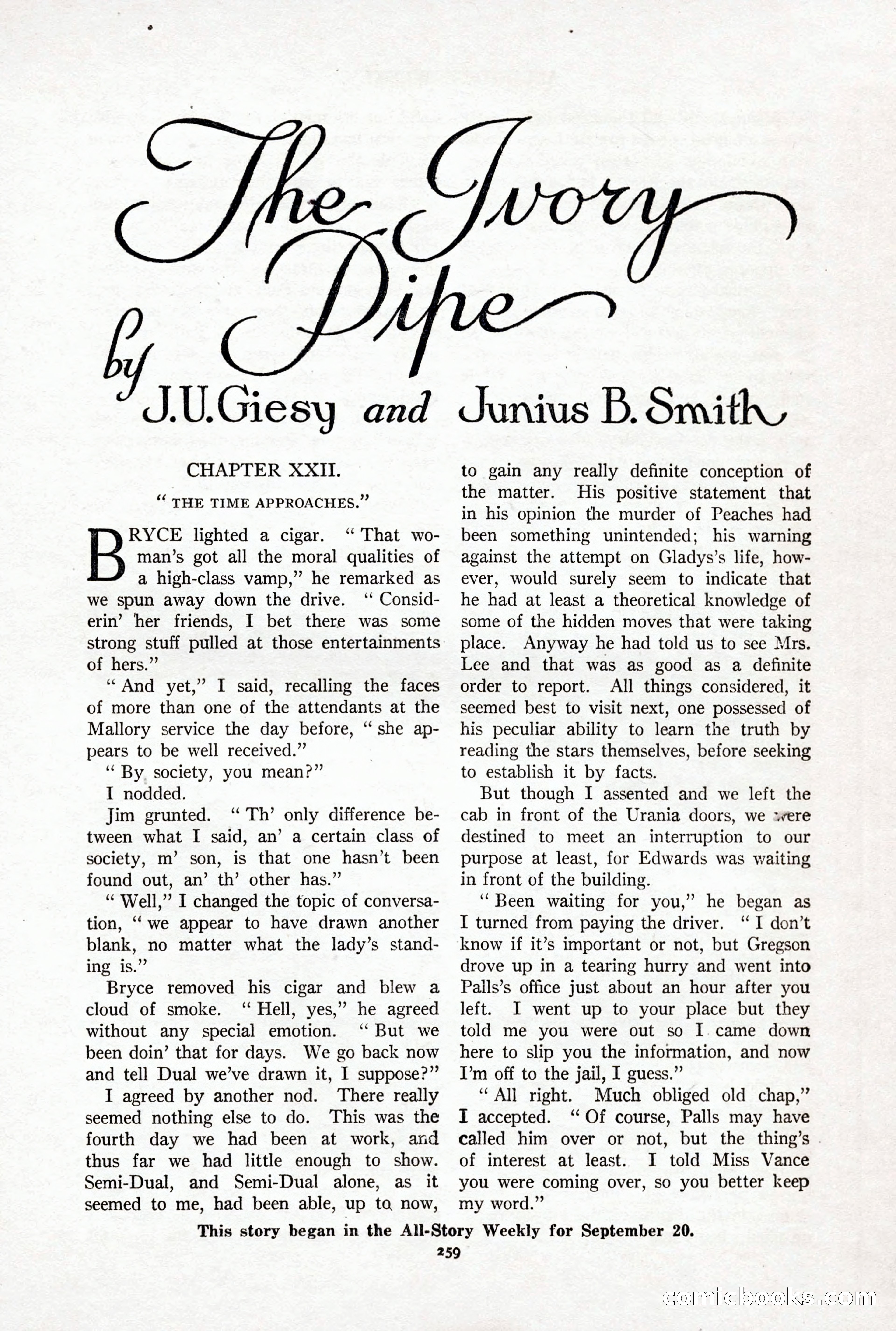 All-Story Weekly, October 4, 1919 — page 97 of 208