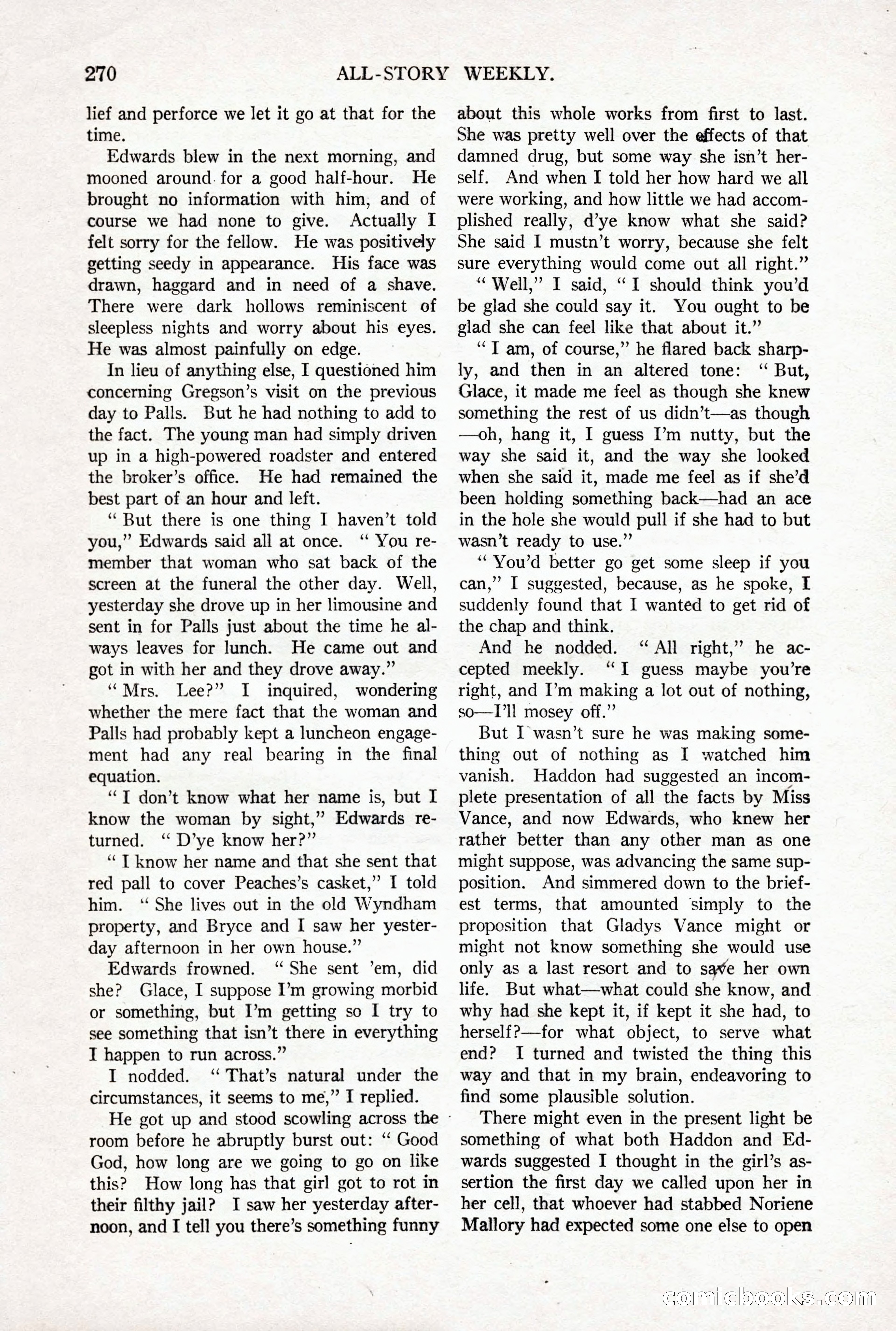 All-Story Weekly, October 4, 1919 — page 108 of 208