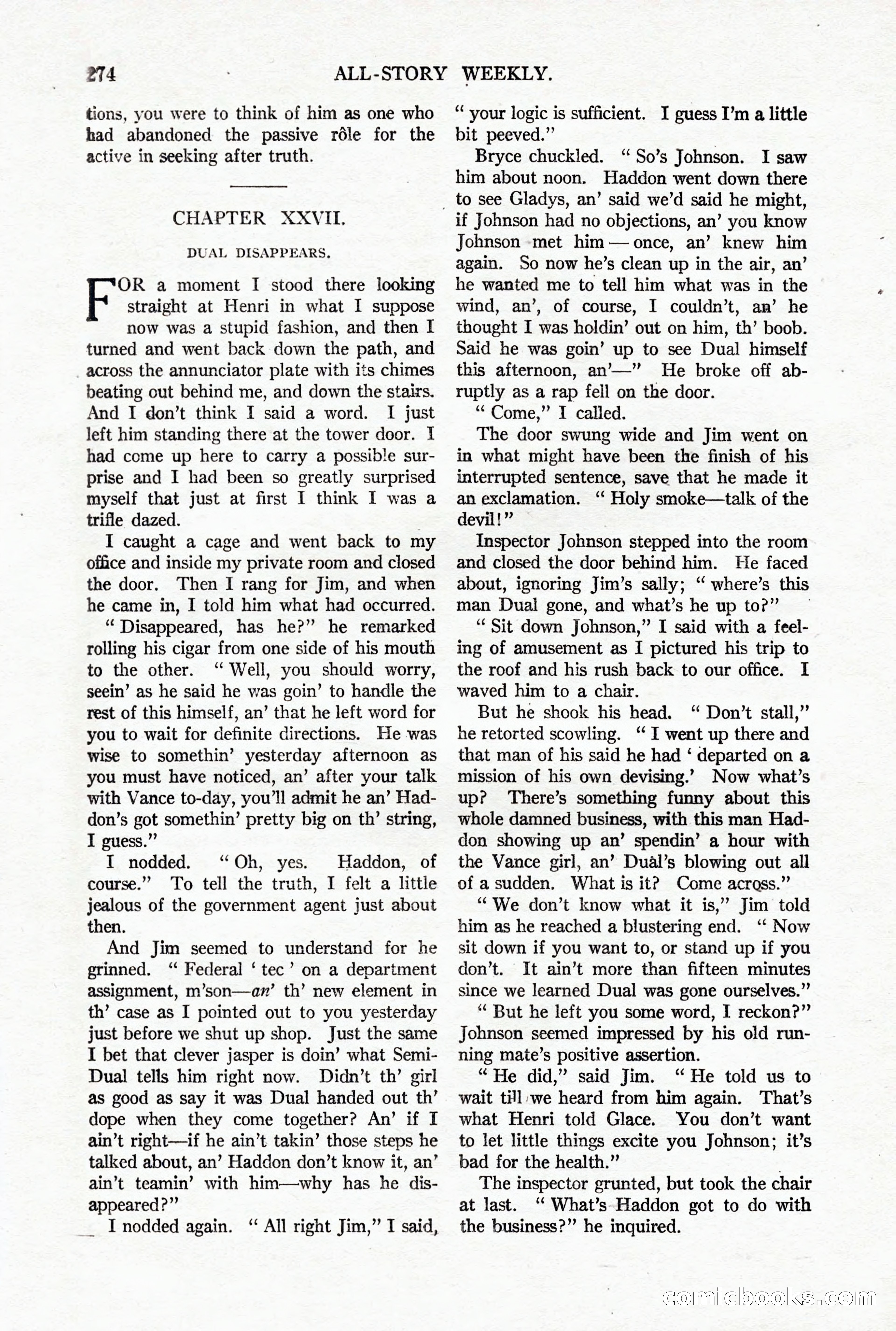 All-Story Weekly, October 4, 1919 — page 112 of 208