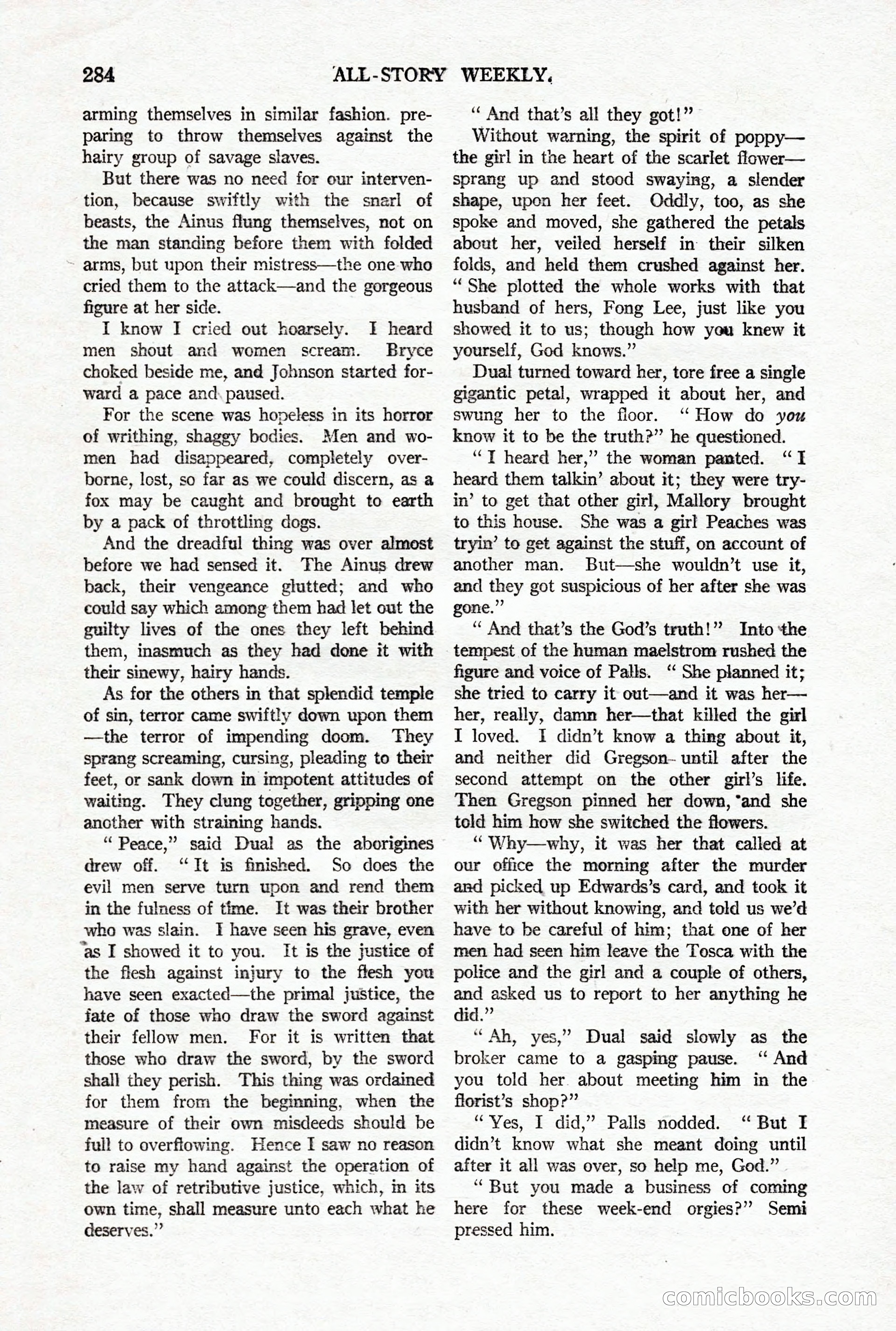 All-Story Weekly, October 4, 1919 — page 122 of 208