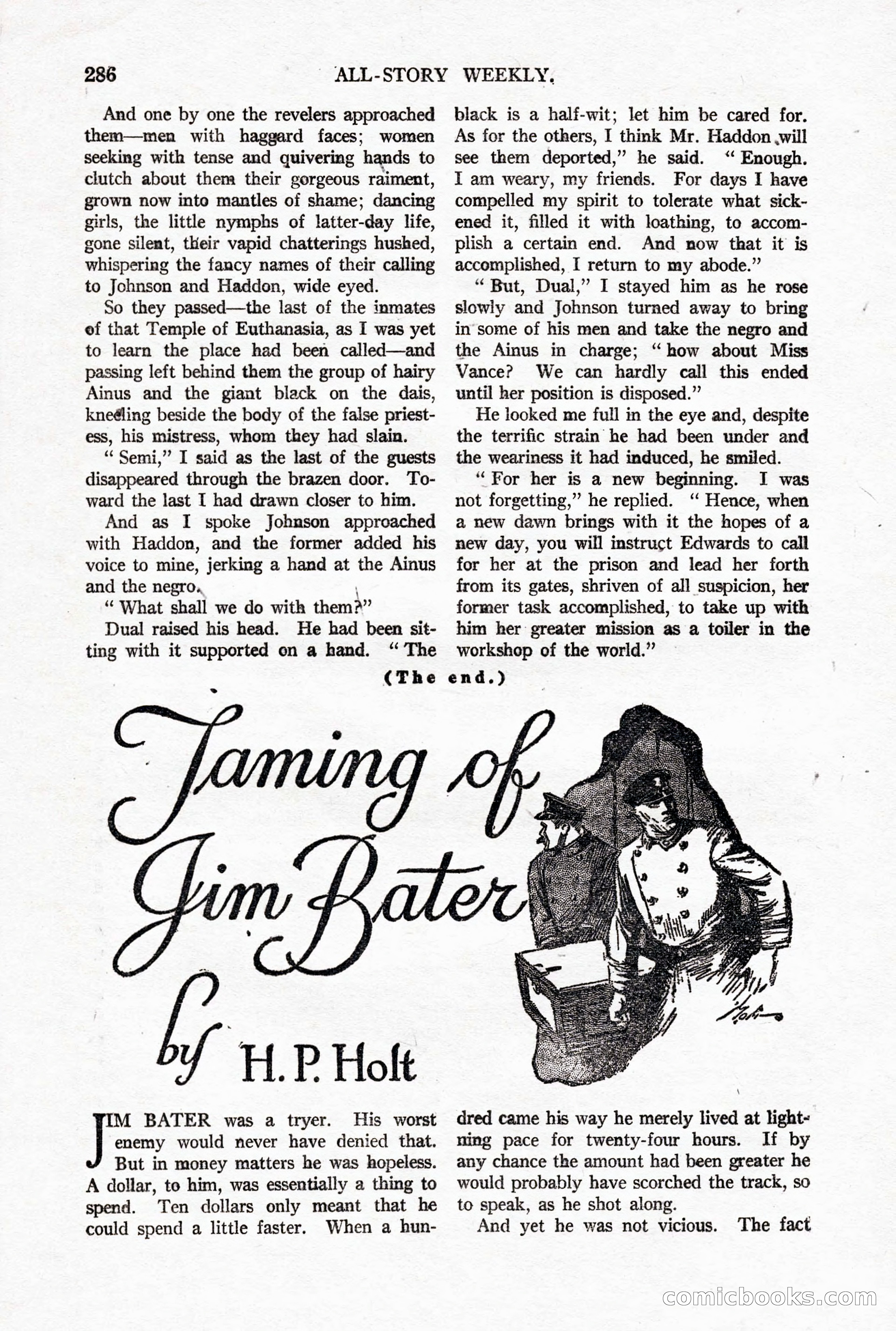 All-Story Weekly, October 4, 1919 — page 124 of 208