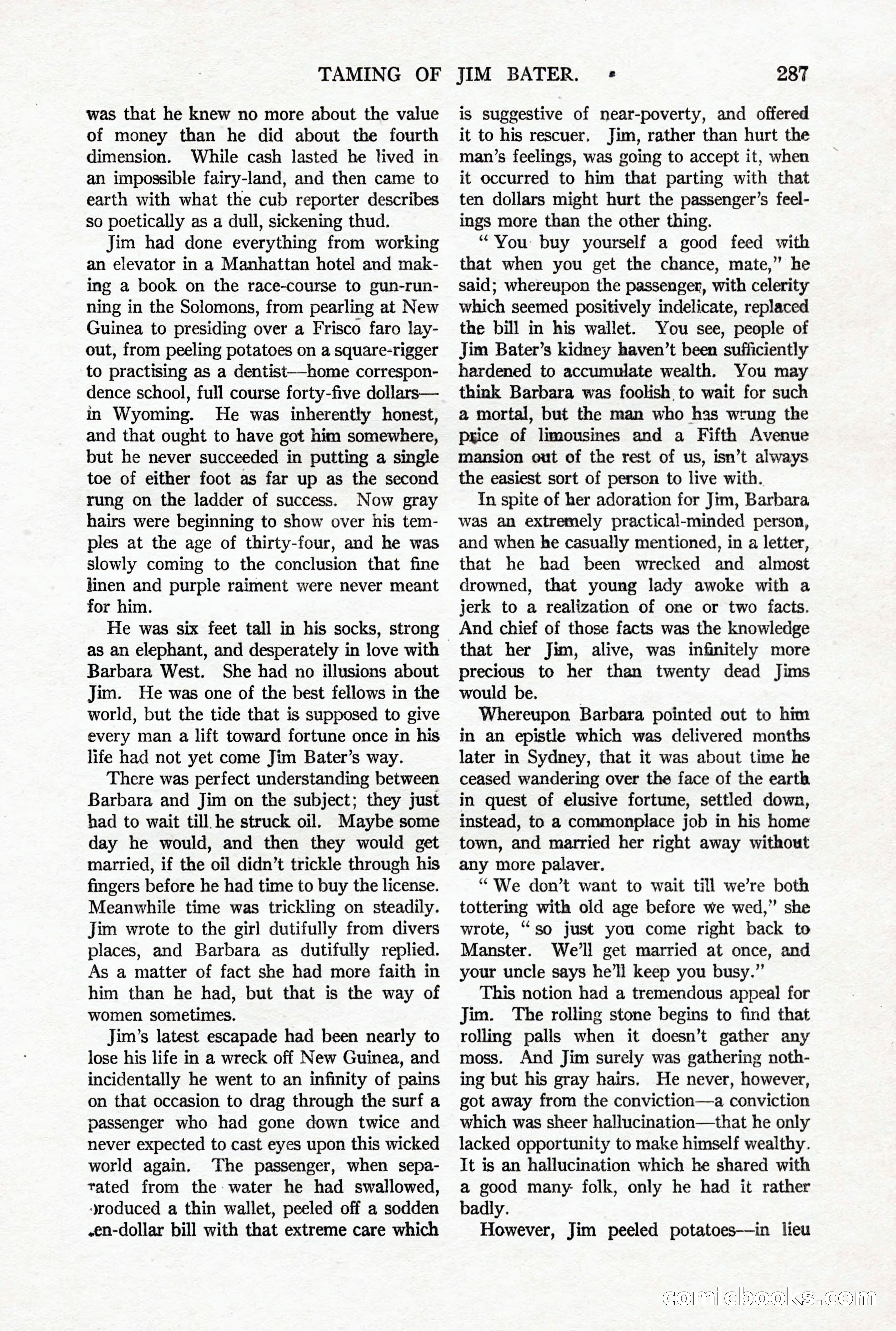 All-Story Weekly, October 4, 1919 — page 125 of 208