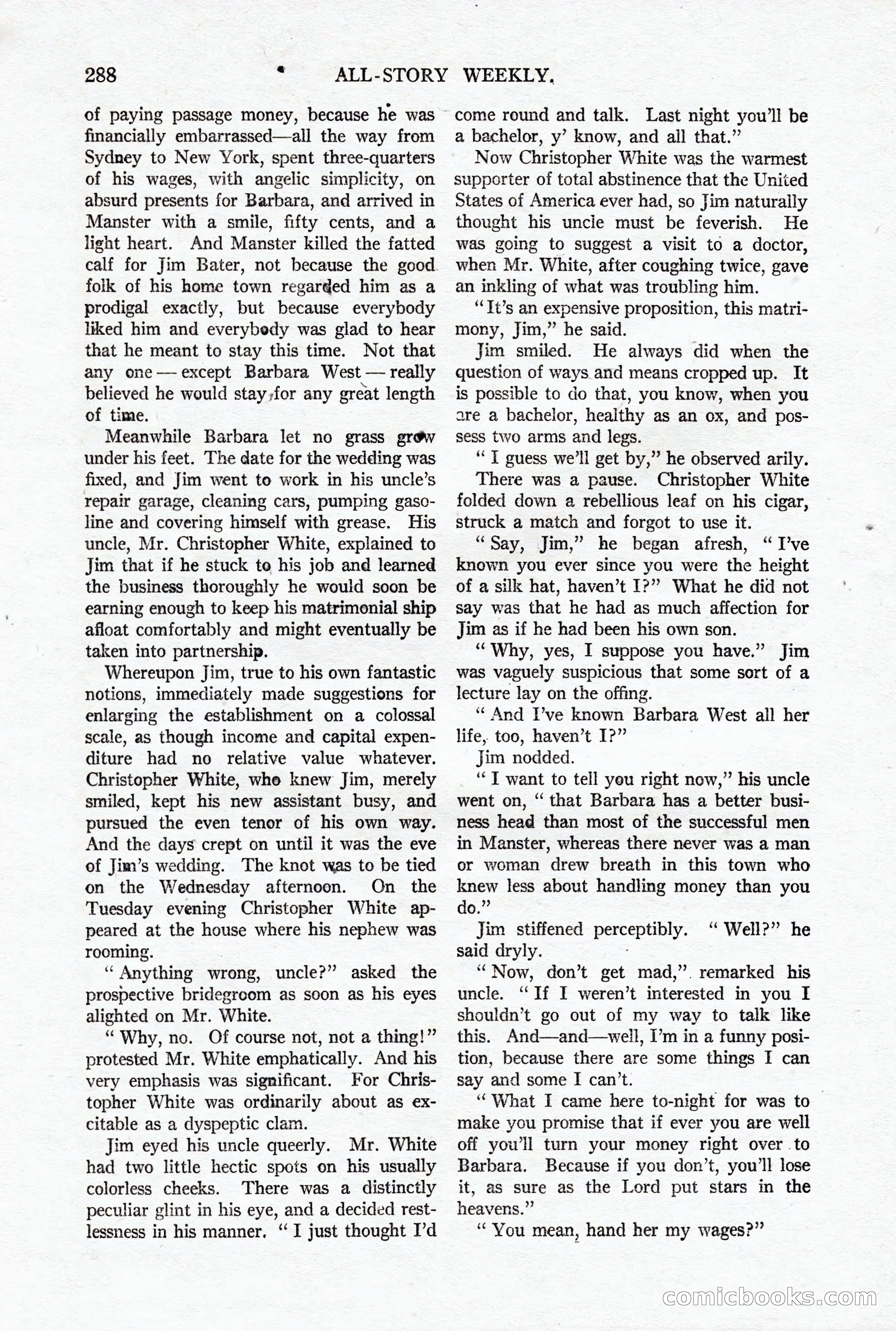 All-Story Weekly, October 4, 1919 — page 126 of 208