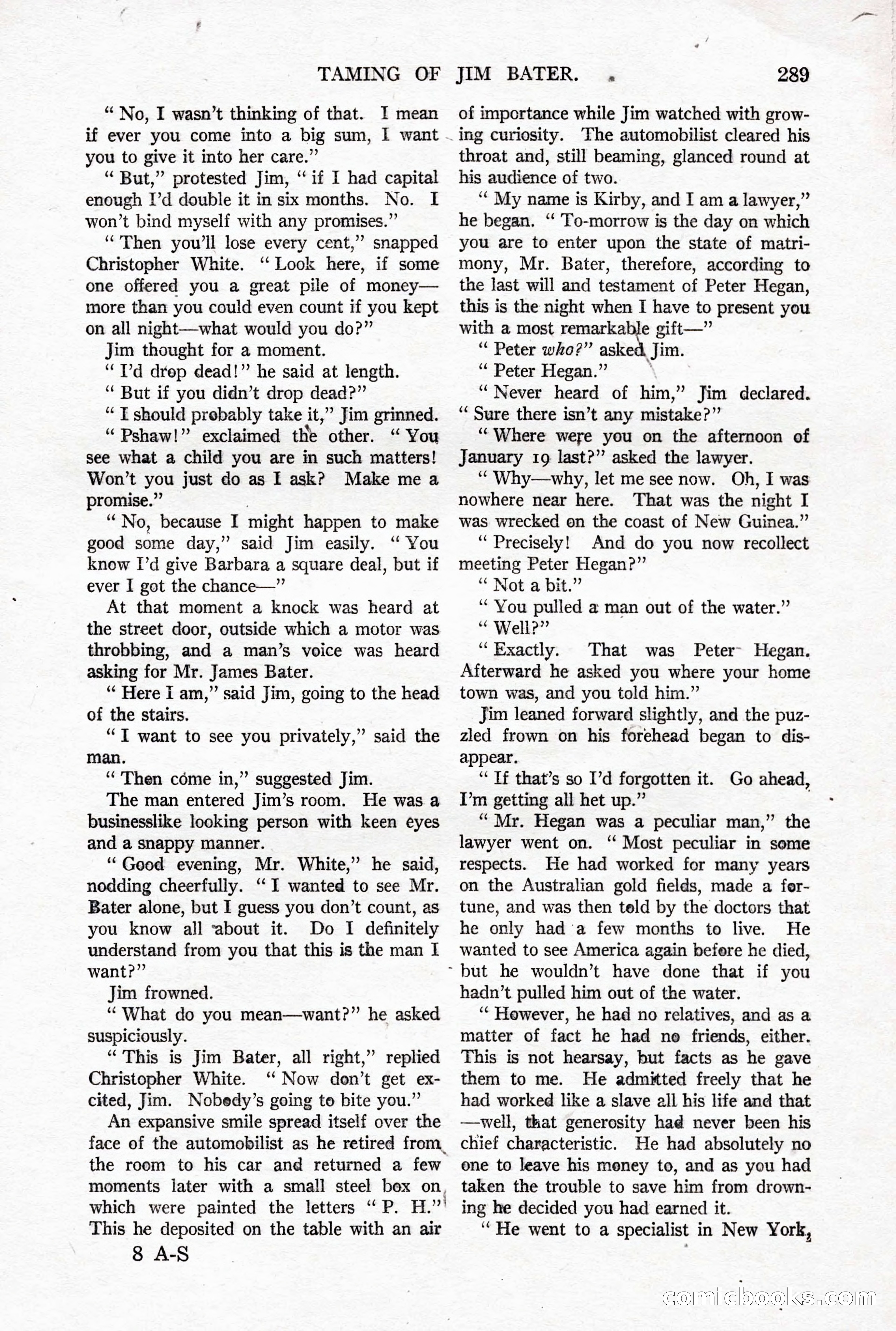 All-Story Weekly, October 4, 1919 — page 127 of 208