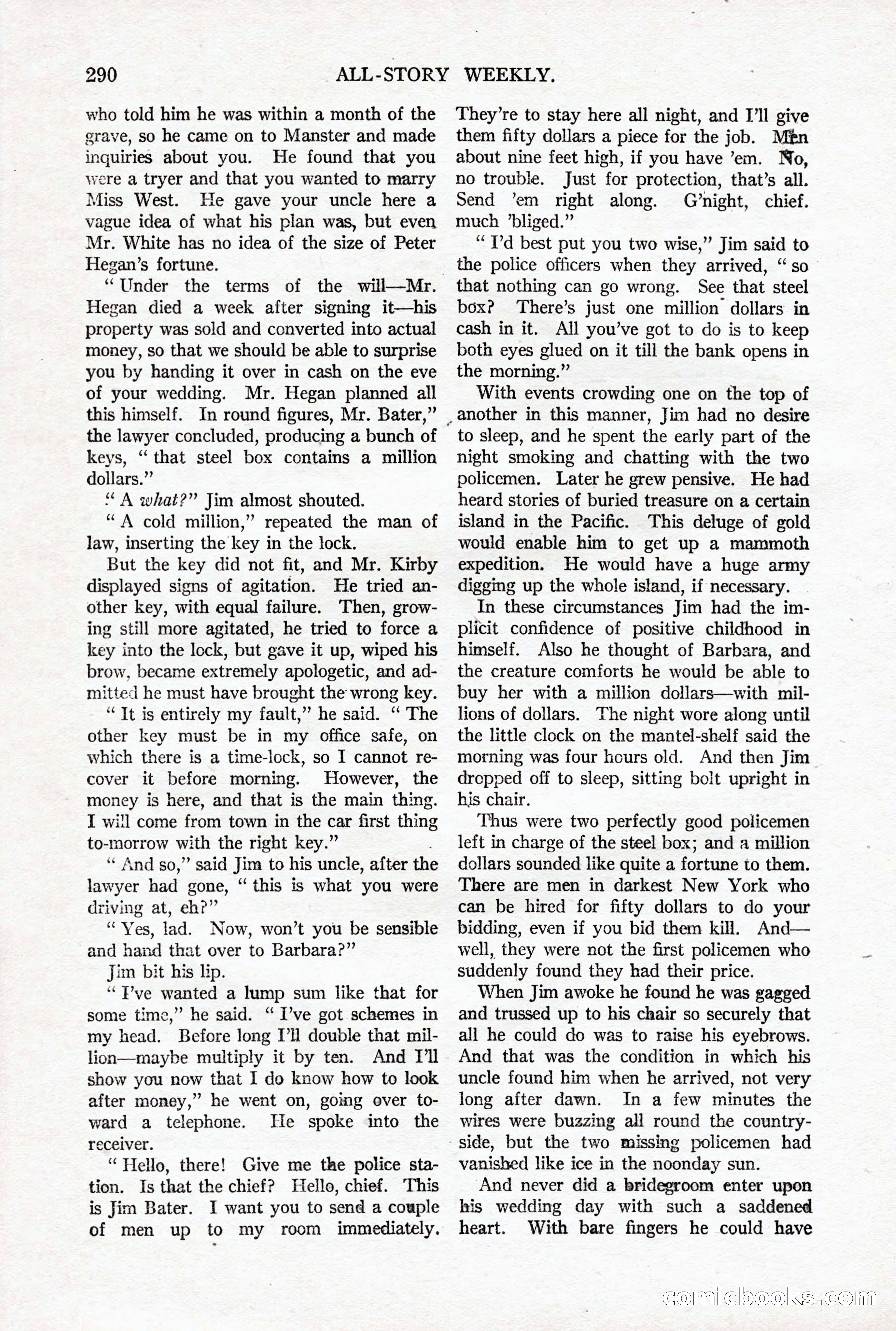 All-Story Weekly, October 4, 1919 — page 128 of 208