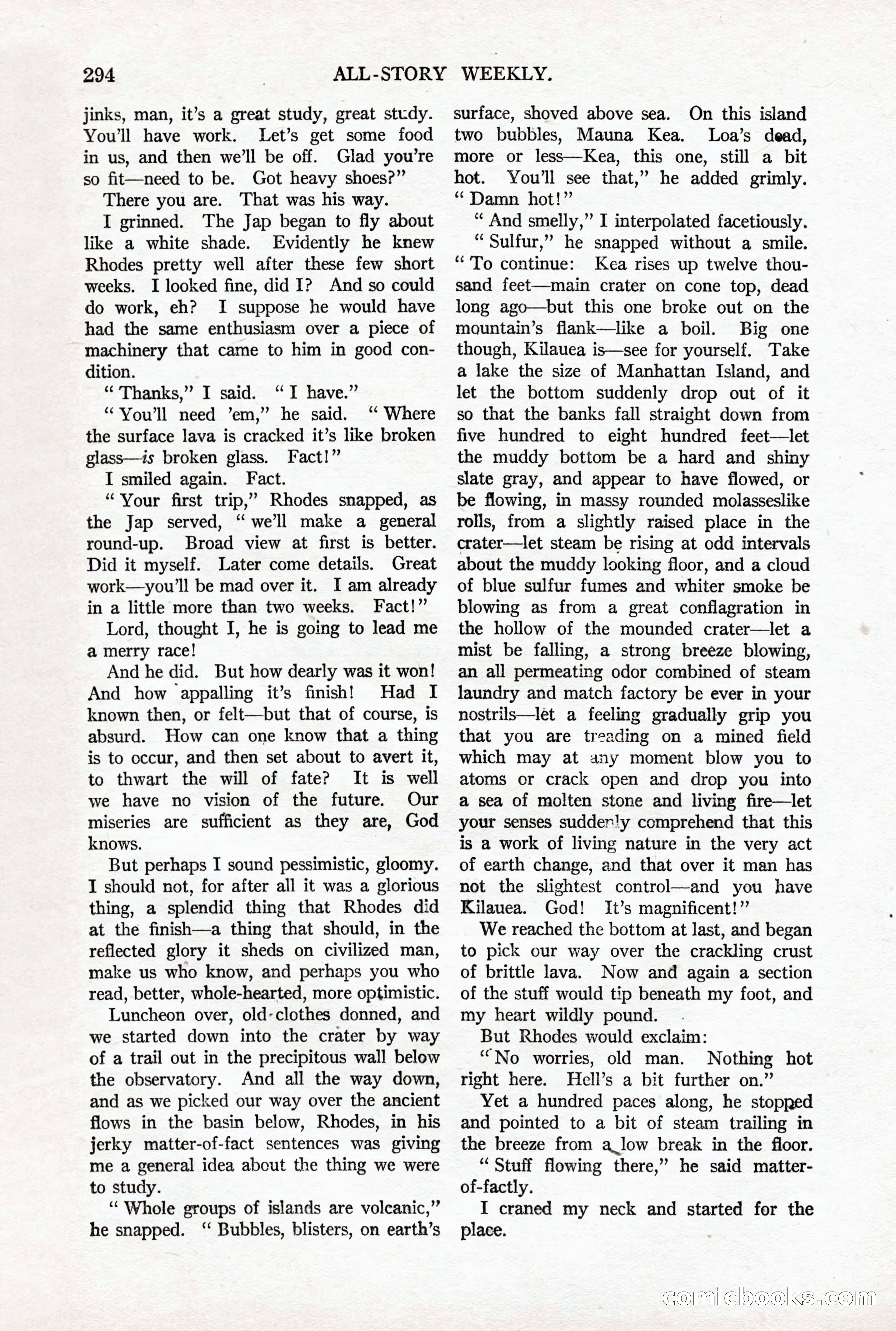 All-Story Weekly, October 4, 1919 — page 132 of 208