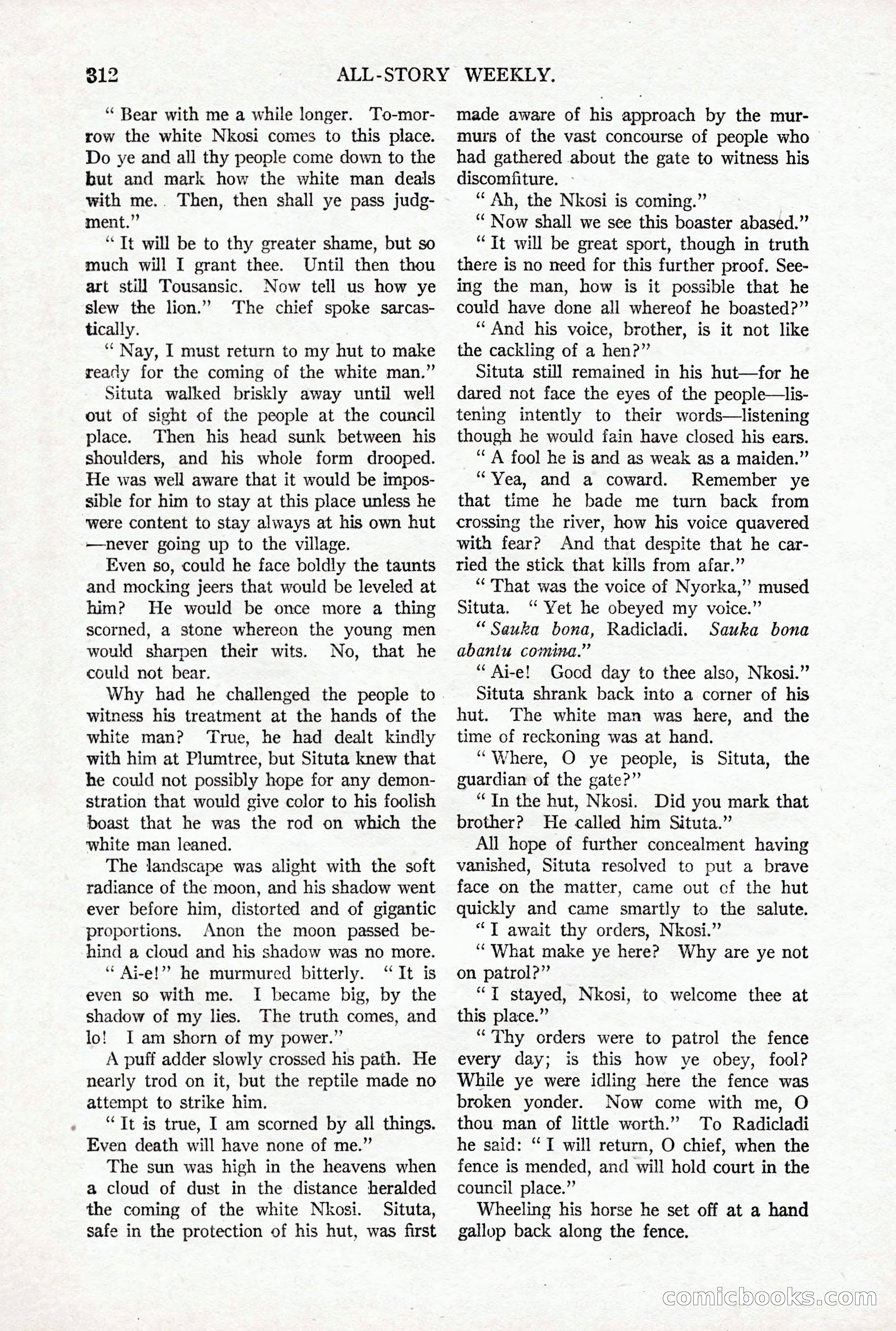All-Story Weekly, October 4, 1919 — page 150 of 208