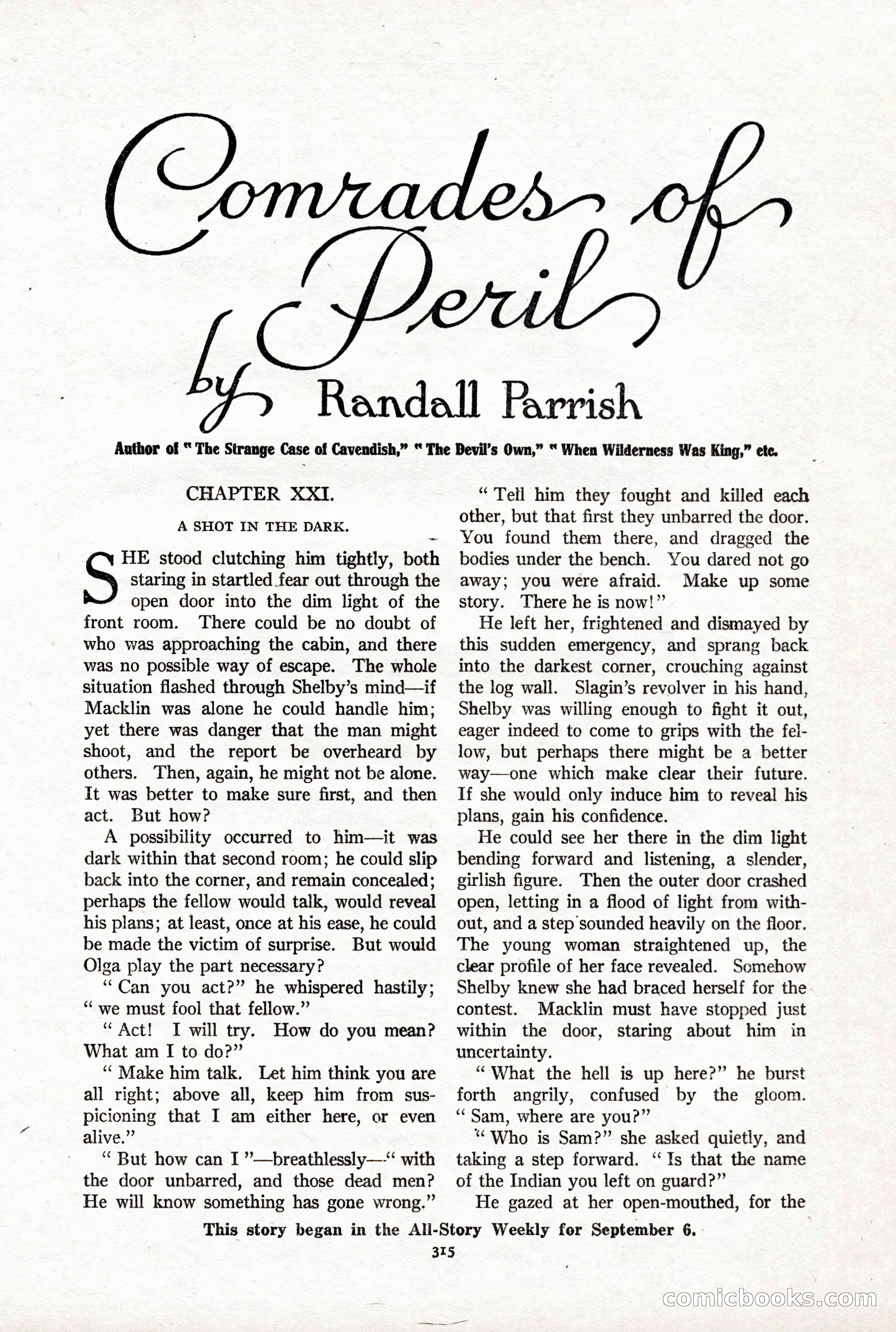 All-Story Weekly, October 4, 1919 — page 153 of 208