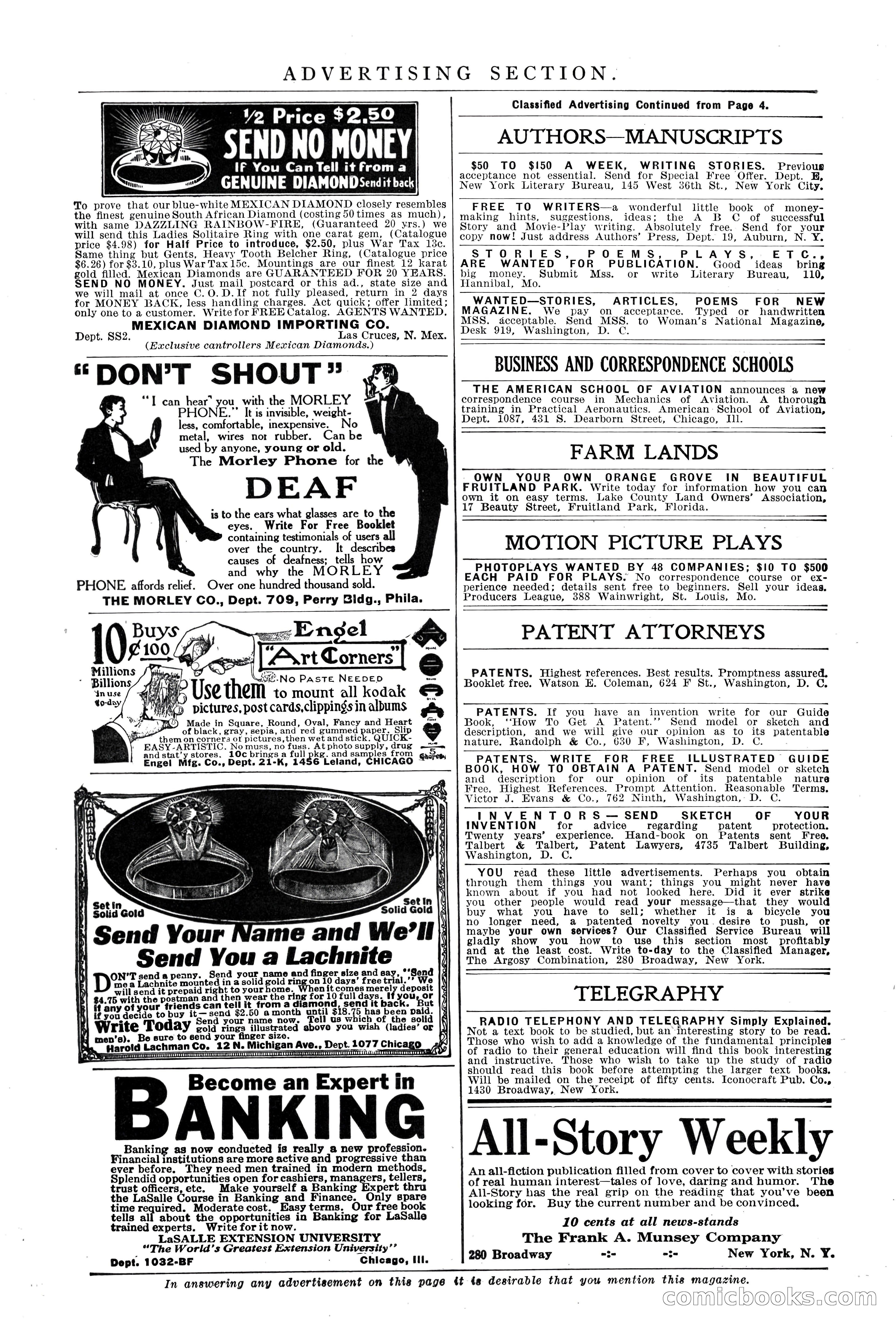 All-Story Weekly, October 4, 1919 — page 202 of 208
