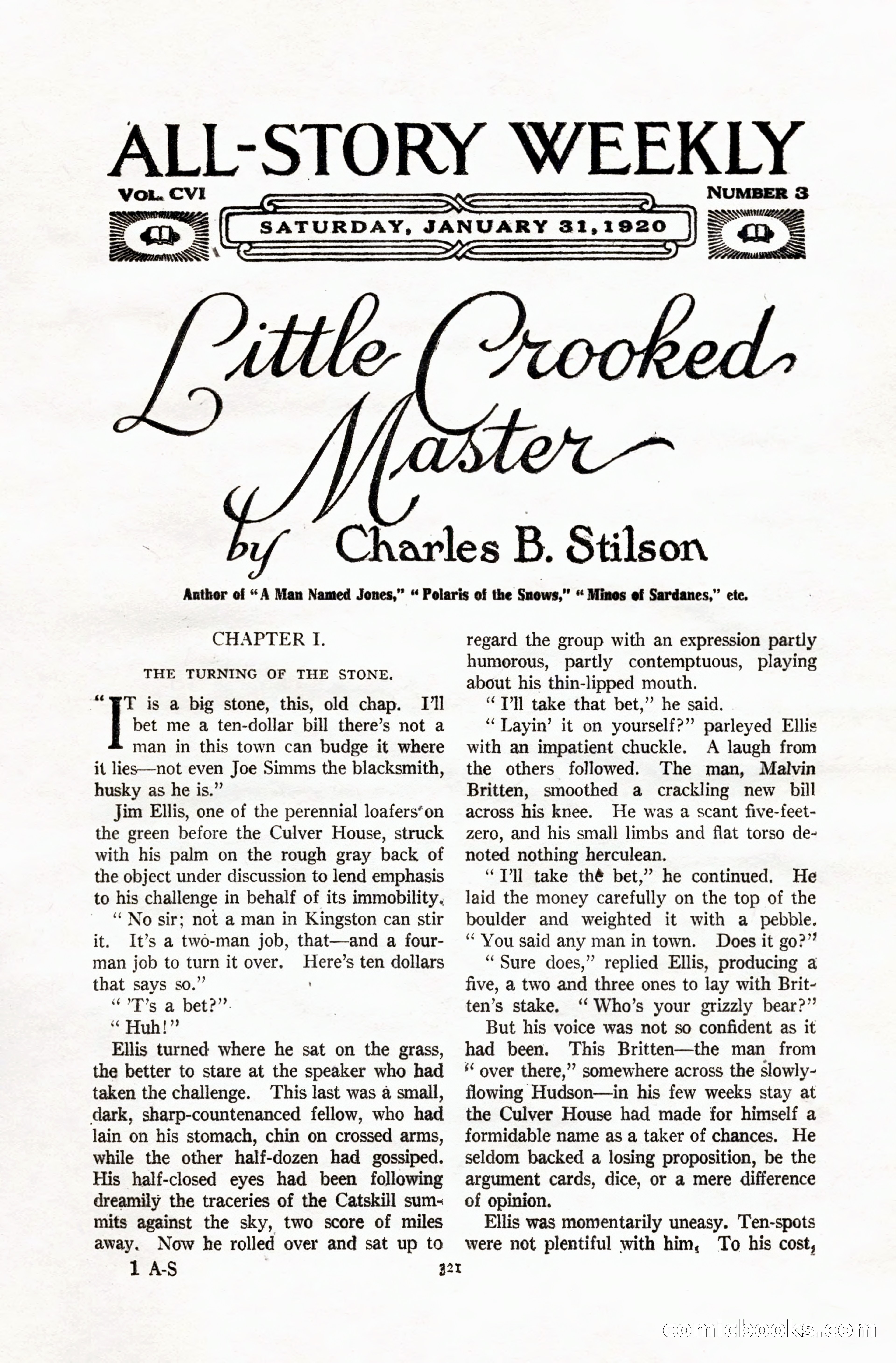 All-Story Weekly, Vol. 106, No. 3 — page 11 of 176