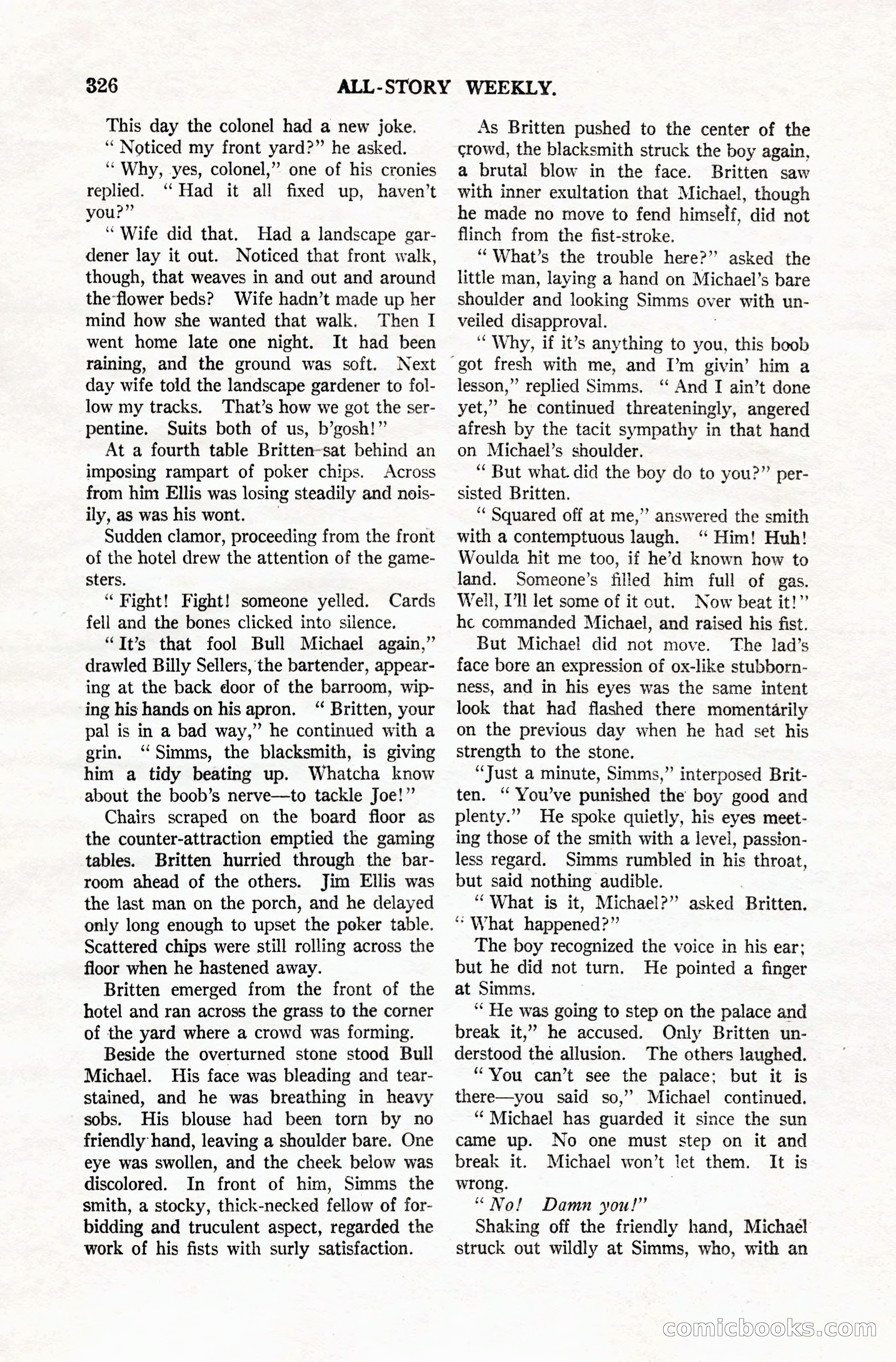 All-Story Weekly, Vol. 106, No. 3 — page 16 of 176