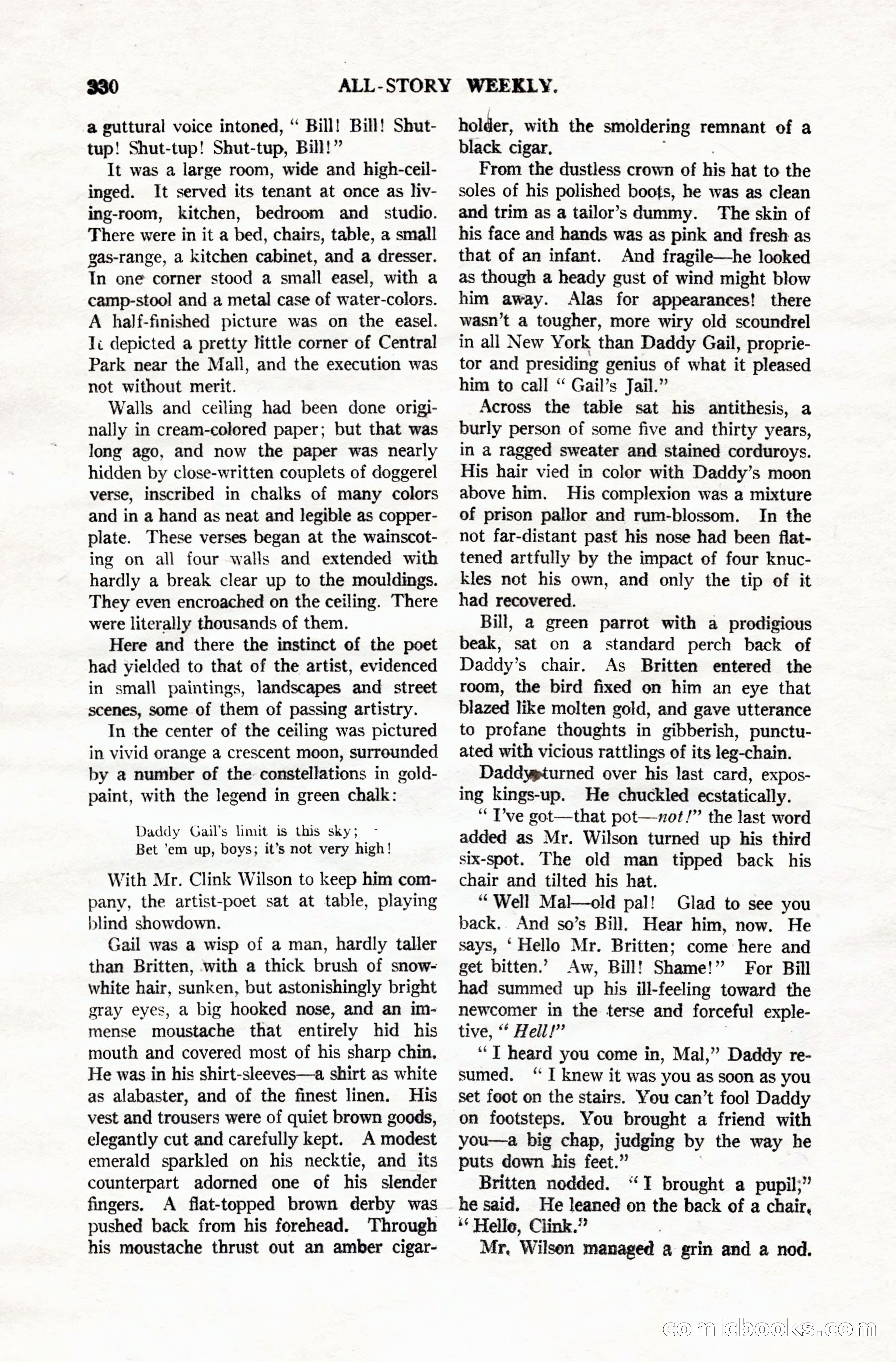 All-Story Weekly, Vol. 106, No. 3 — page 20 of 176