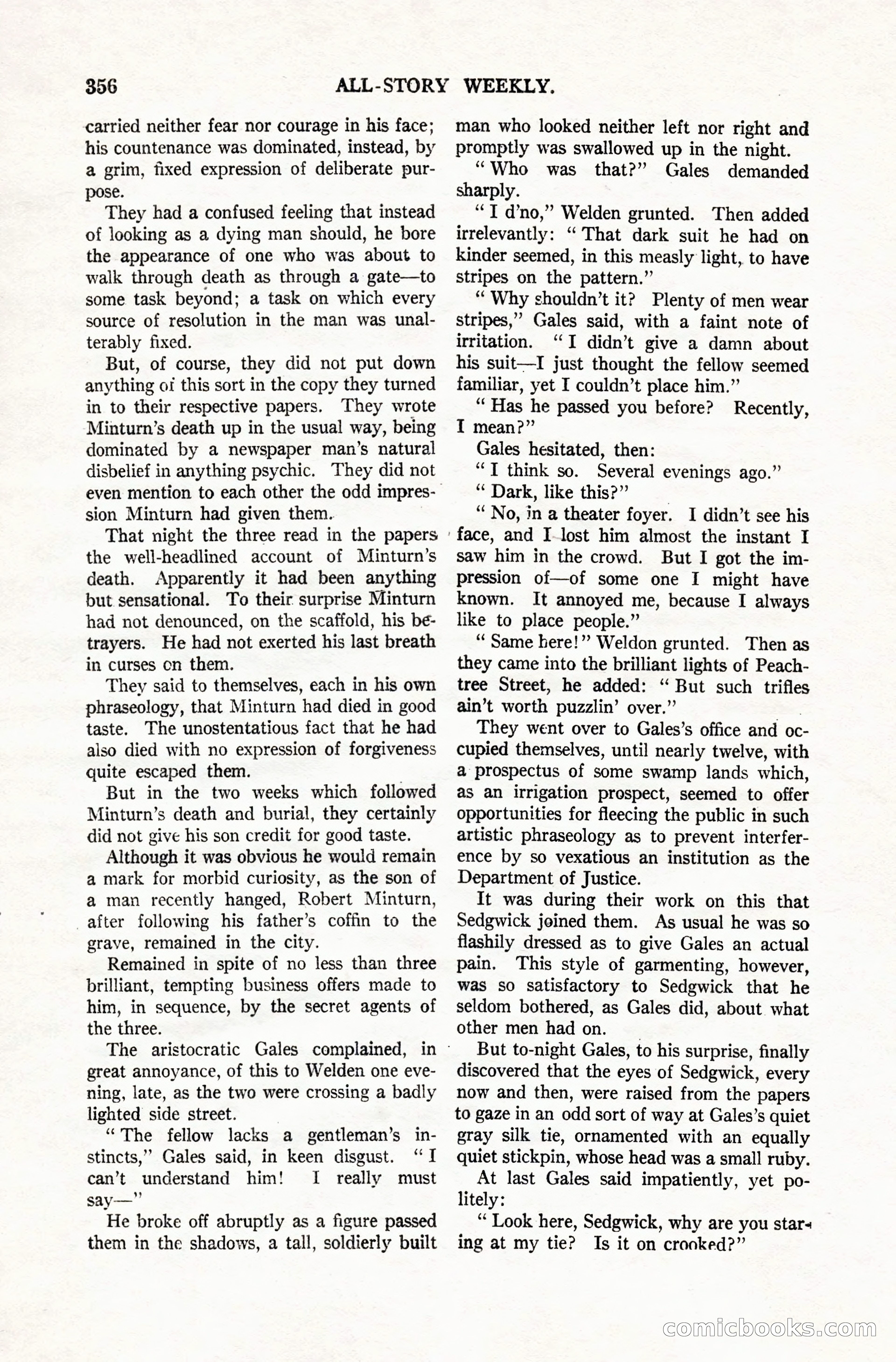 All-Story Weekly, Vol. 106, No. 3 — page 46 of 176