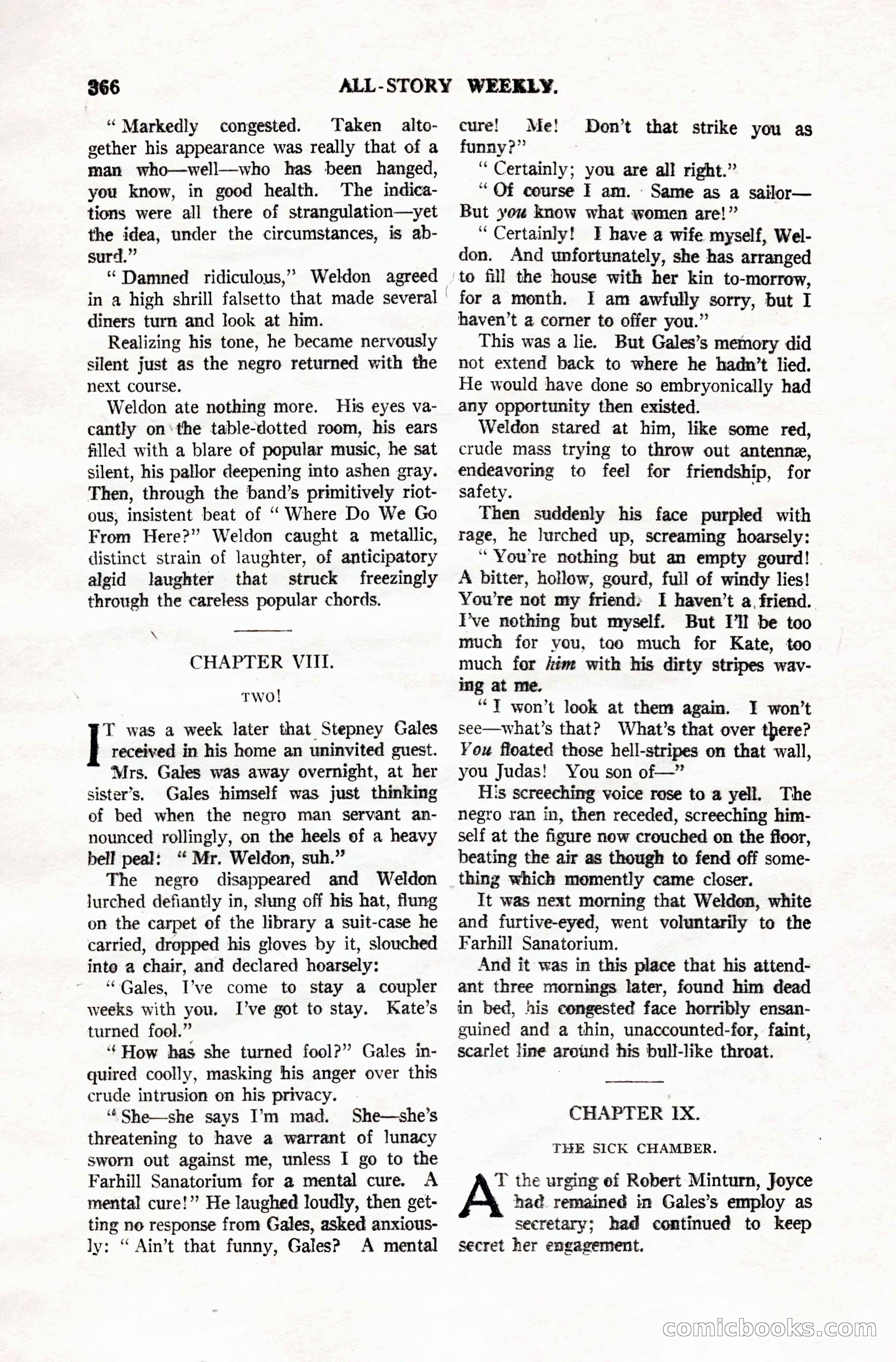 All-Story Weekly, Vol. 106, No. 3 — page 56 of 176