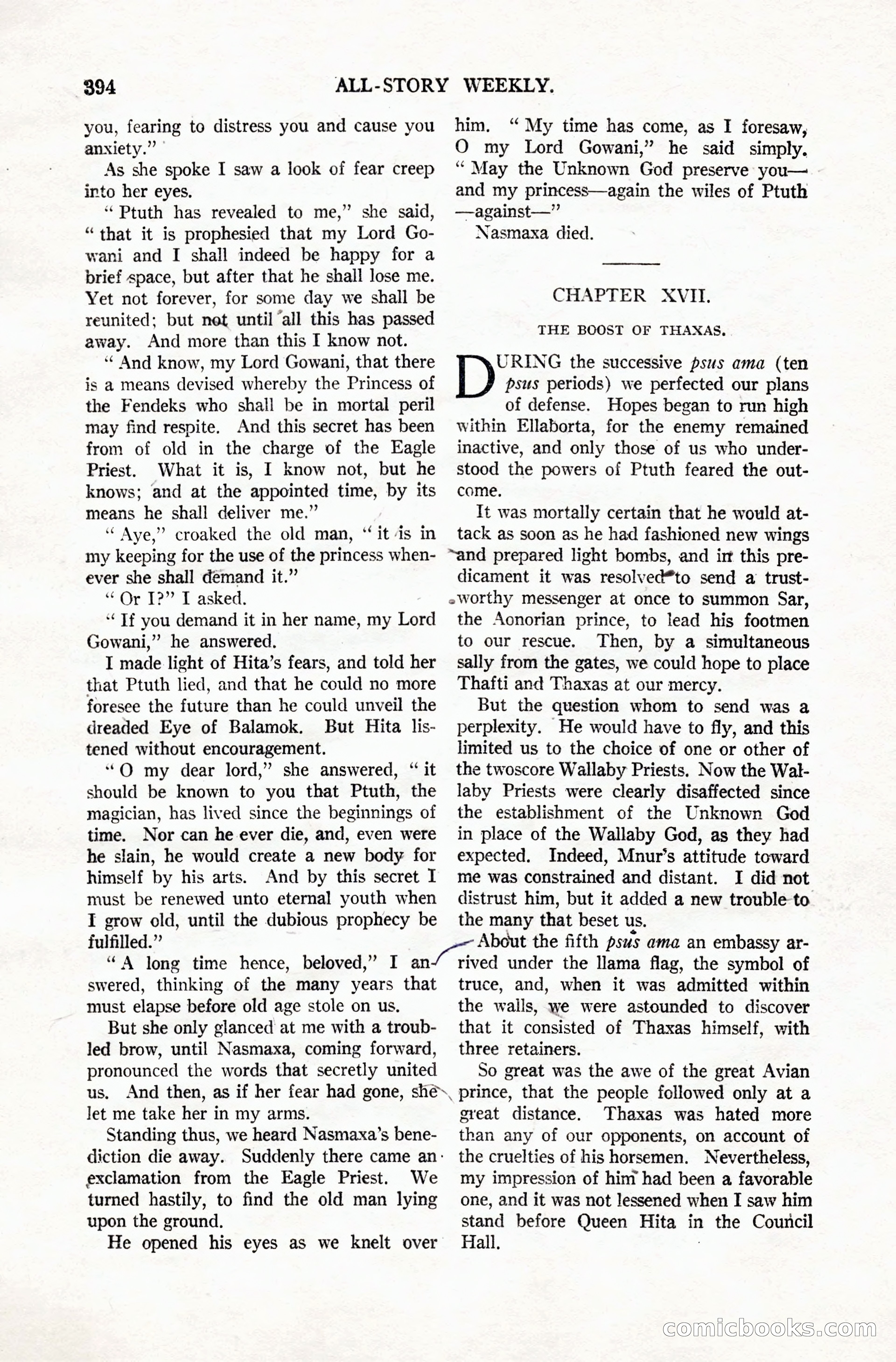 All-Story Weekly, Vol. 106, No. 3 — page 84 of 176