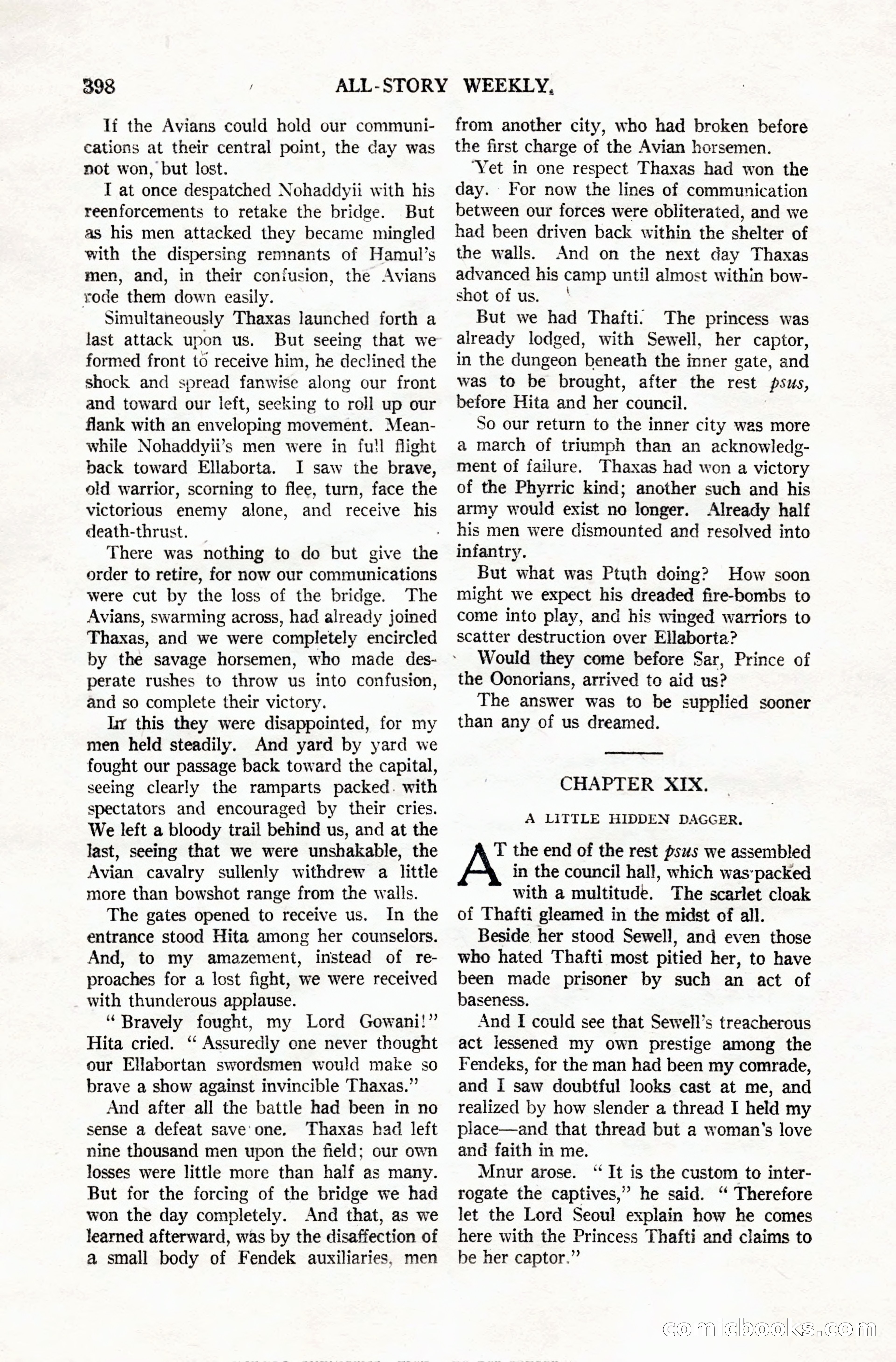 All-Story Weekly, Vol. 106, No. 3 — page 88 of 176