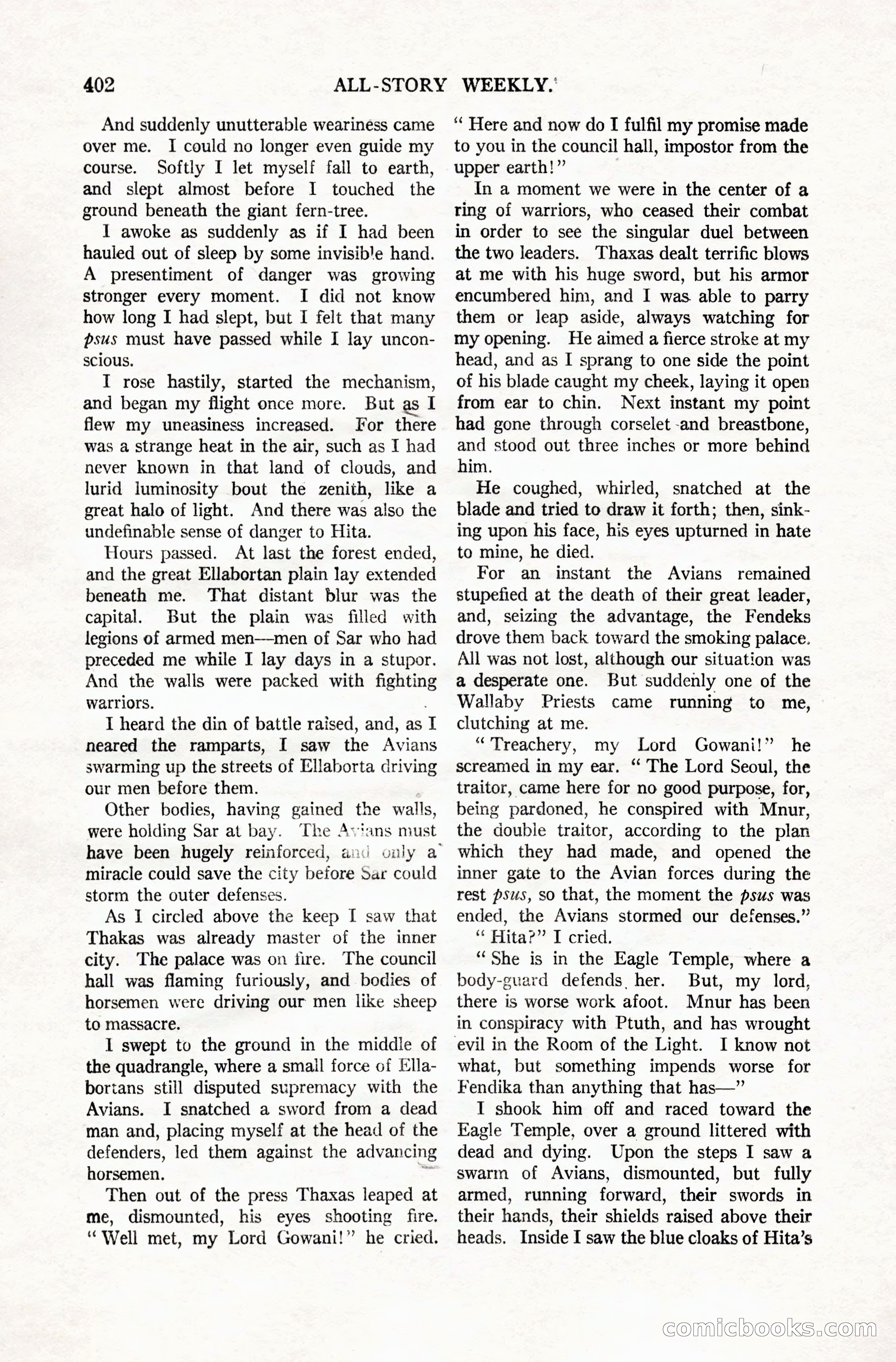All-Story Weekly, Vol. 106, No. 3 — page 92 of 176