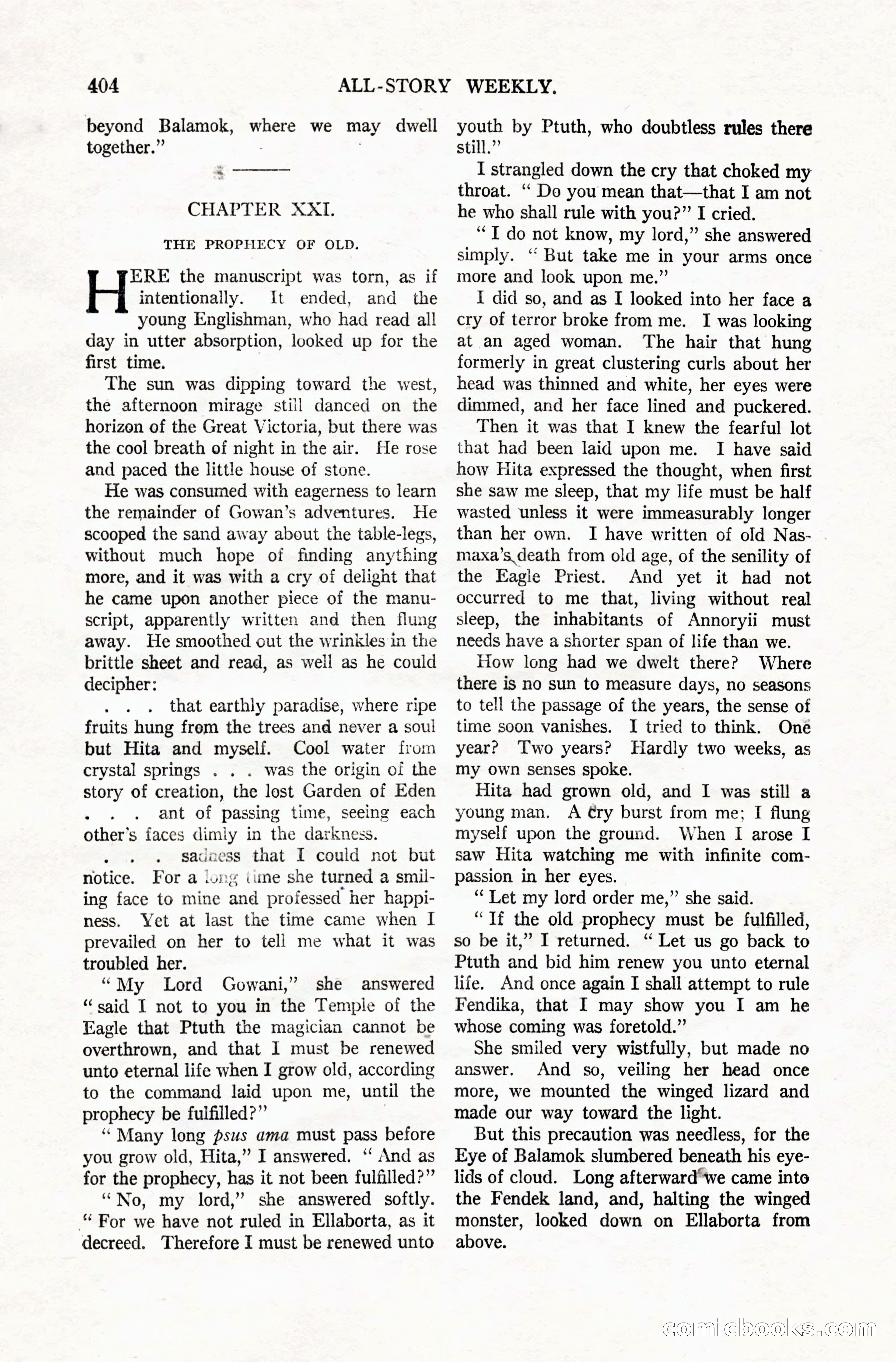 All-Story Weekly, Vol. 106, No. 3 — page 94 of 176