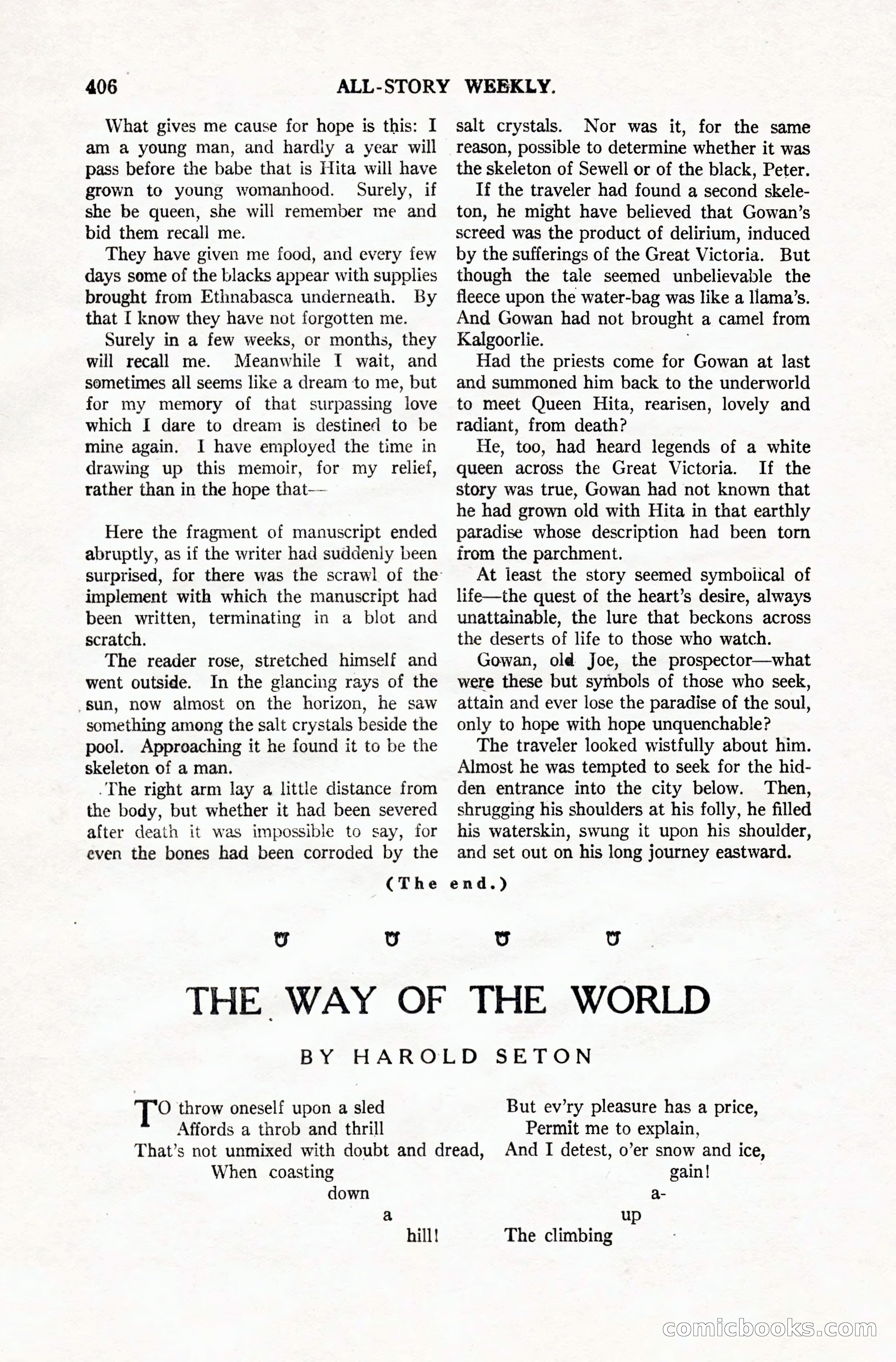 All-Story Weekly, Vol. 106, No. 3 — page 96 of 176