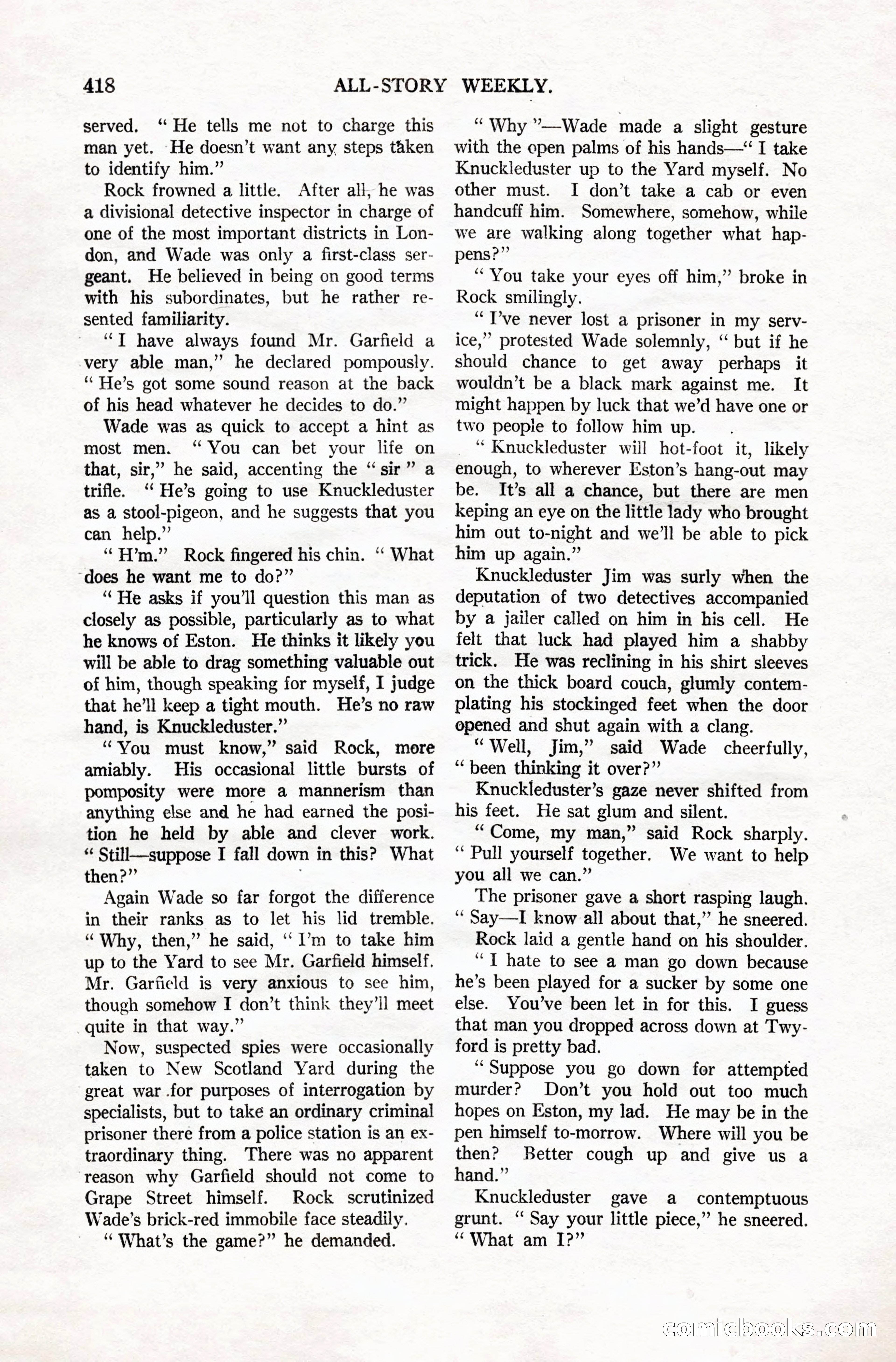 All-Story Weekly, Vol. 106, No. 3 — page 108 of 176