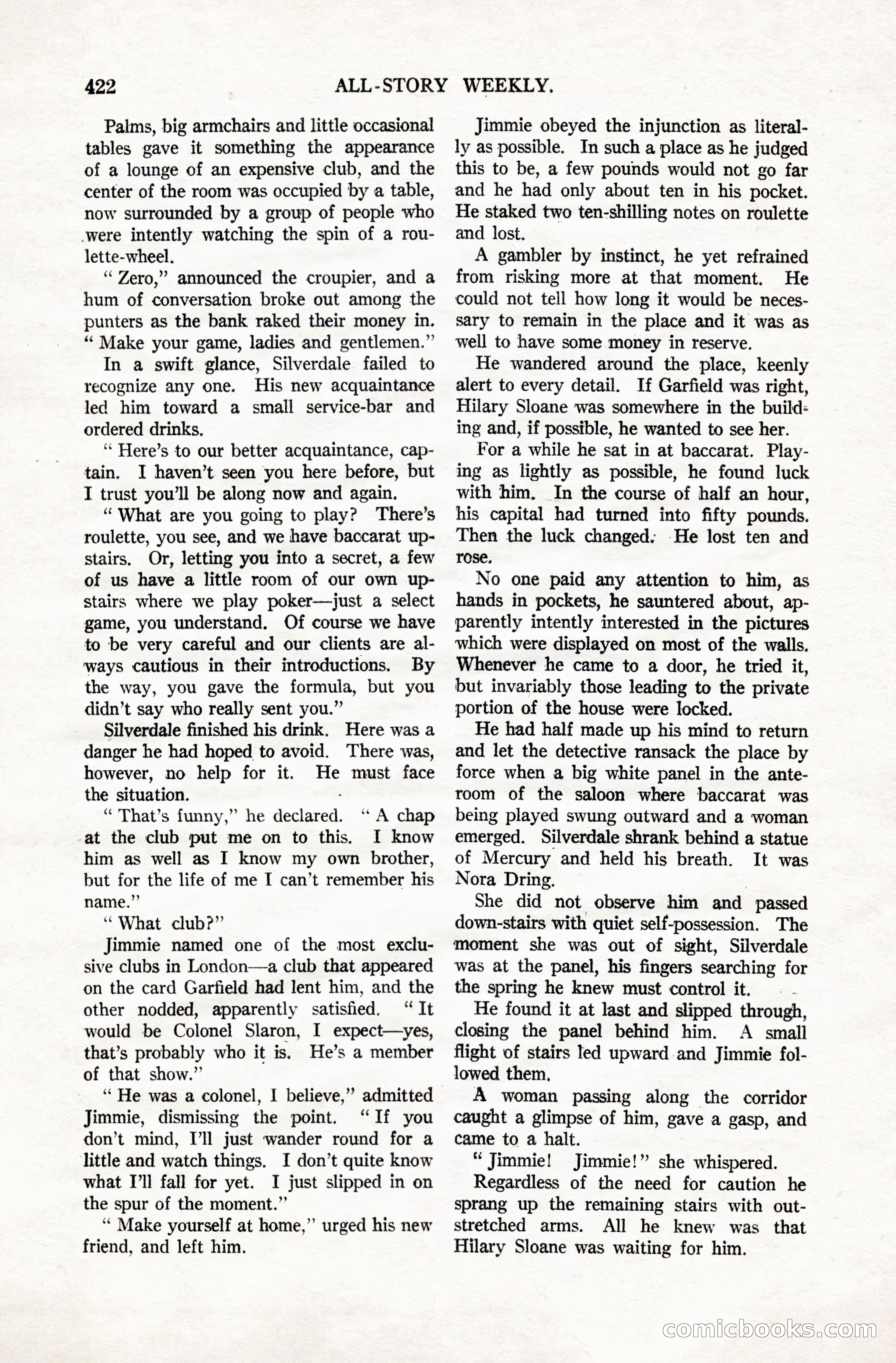 All-Story Weekly, Vol. 106, No. 3 — page 112 of 176
