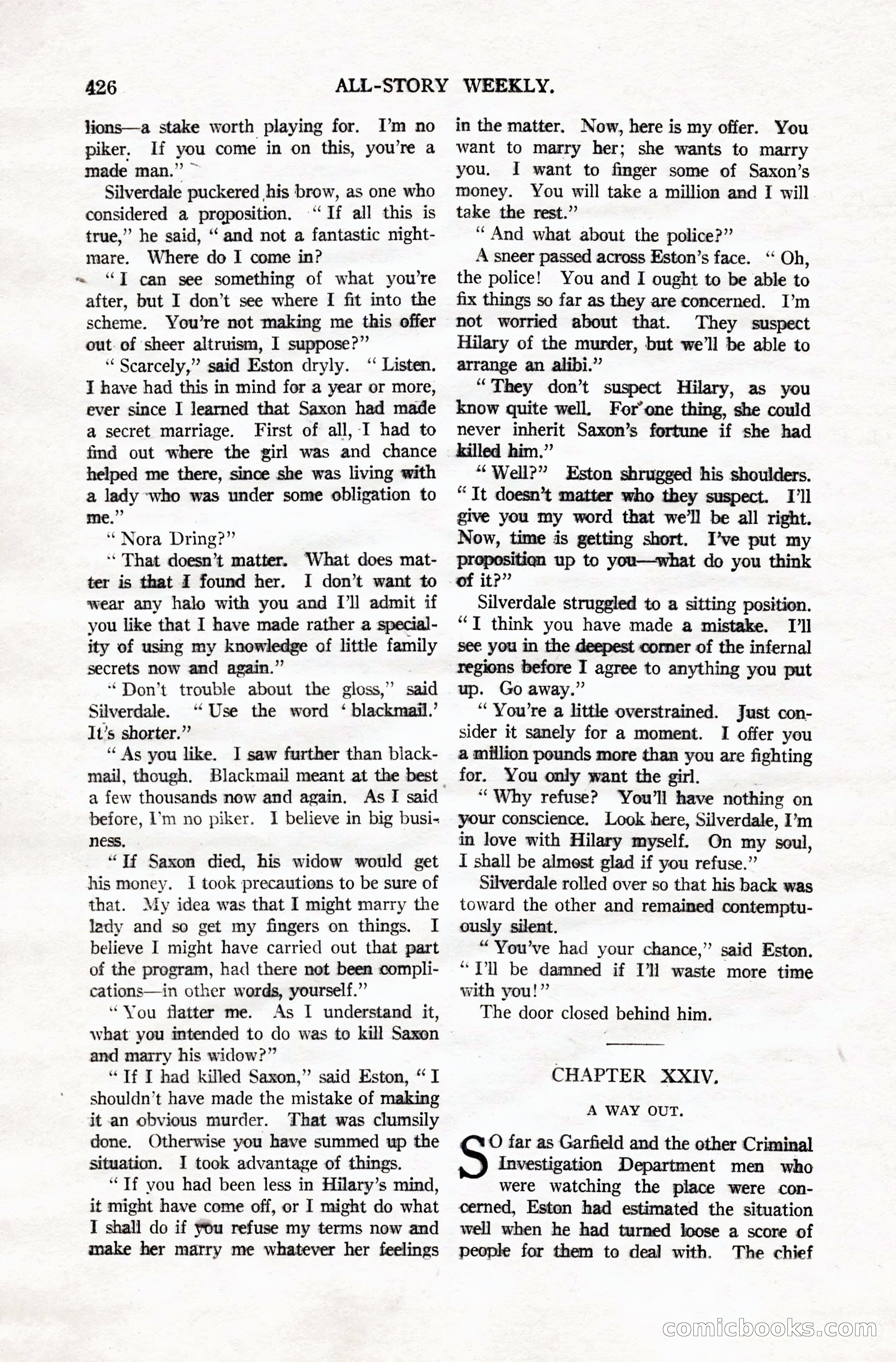All-Story Weekly, Vol. 106, No. 3 — page 116 of 176