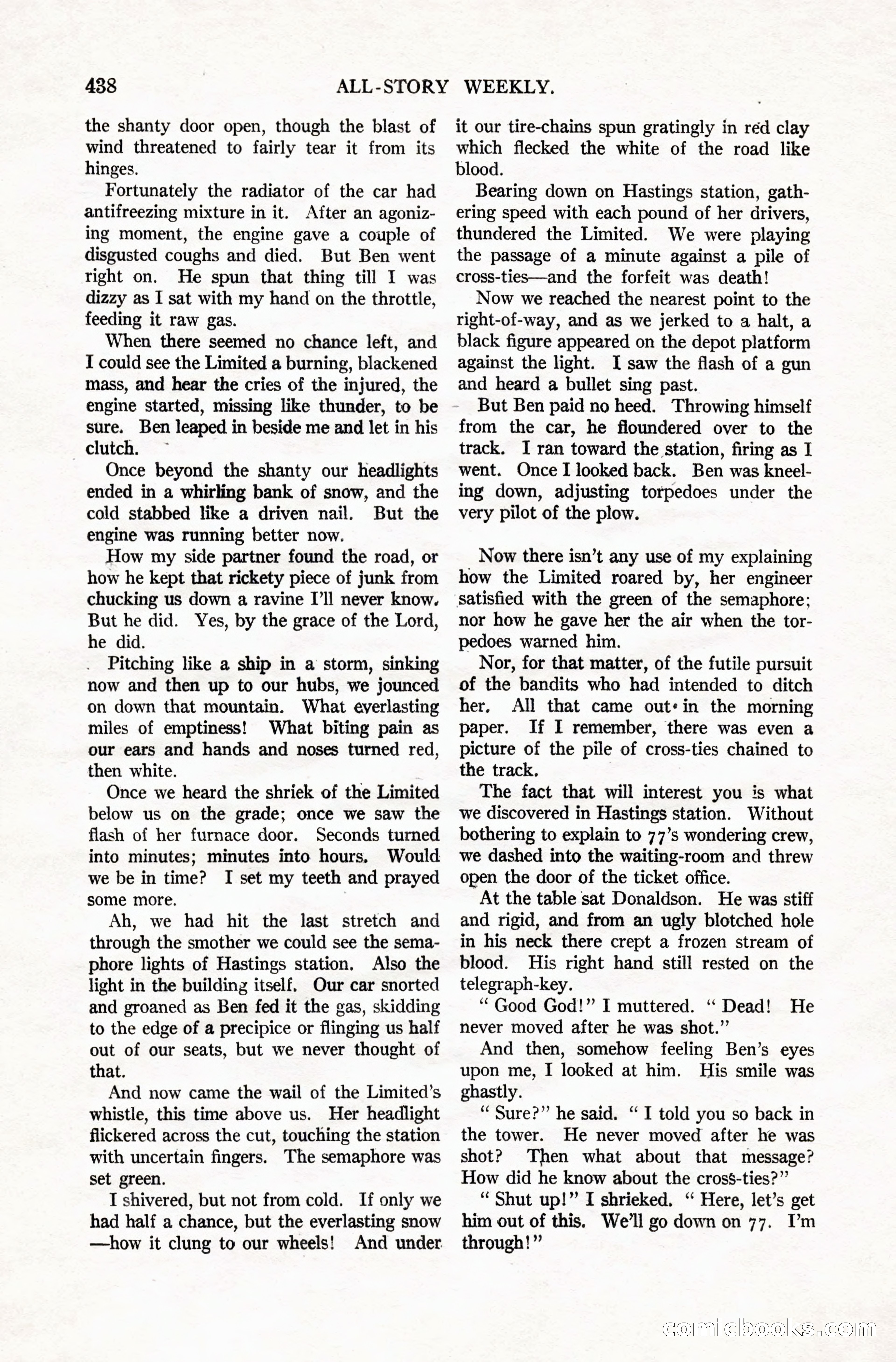 All-Story Weekly, Vol. 106, No. 3 — page 128 of 176