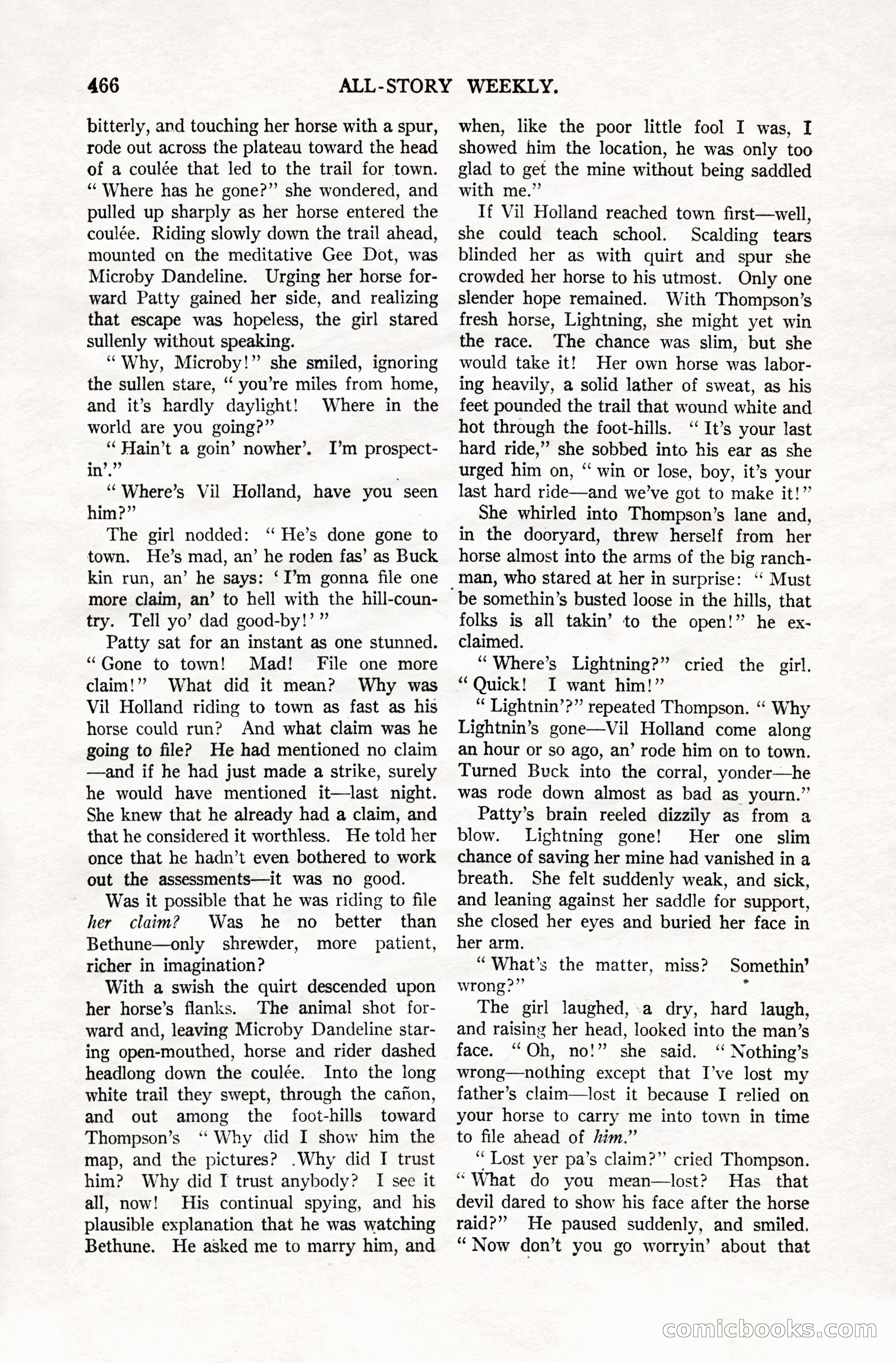 All-Story Weekly, Vol. 106, No. 3 — page 156 of 176