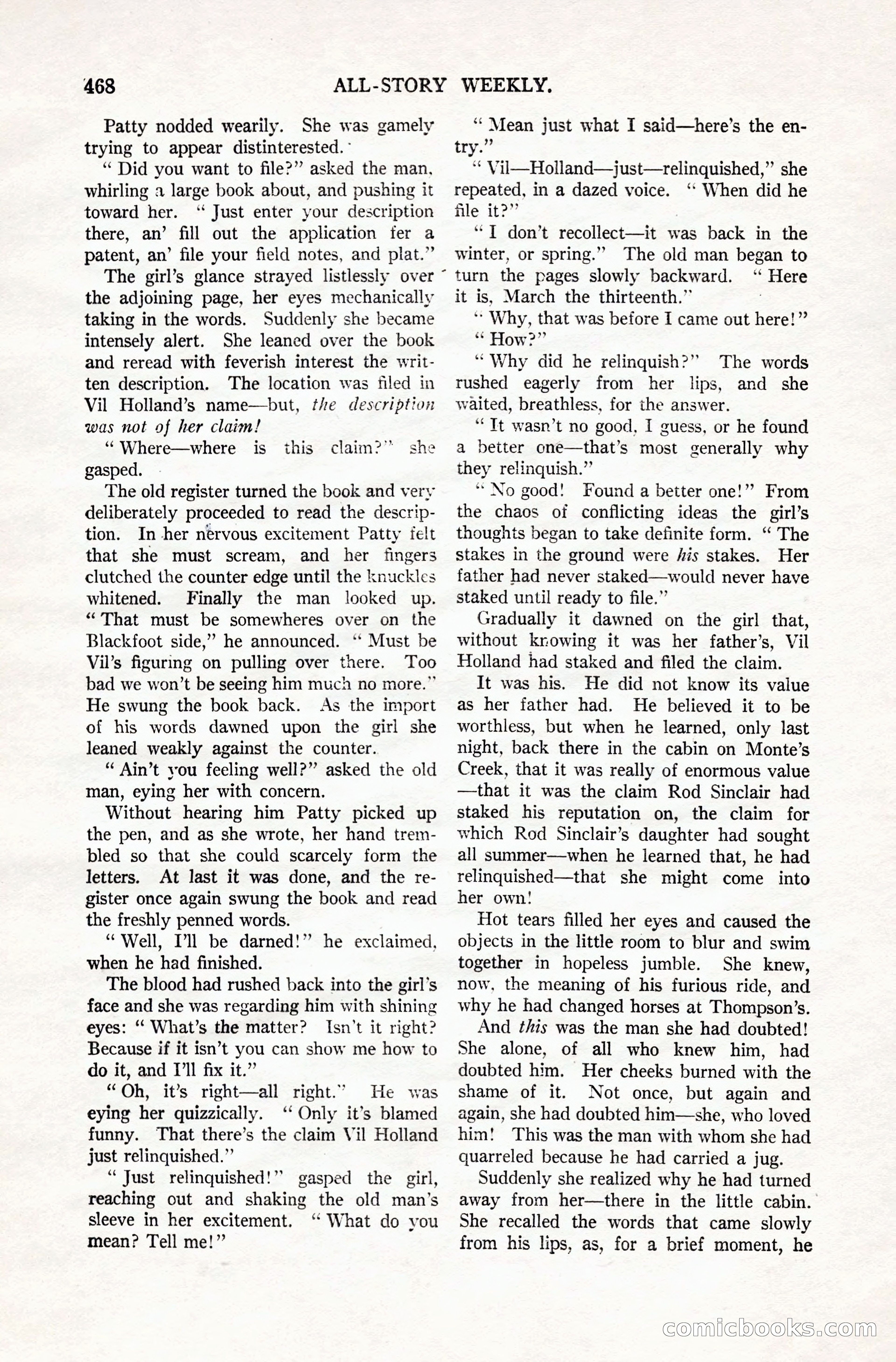 All-Story Weekly, Vol. 106, No. 3 — page 158 of 176