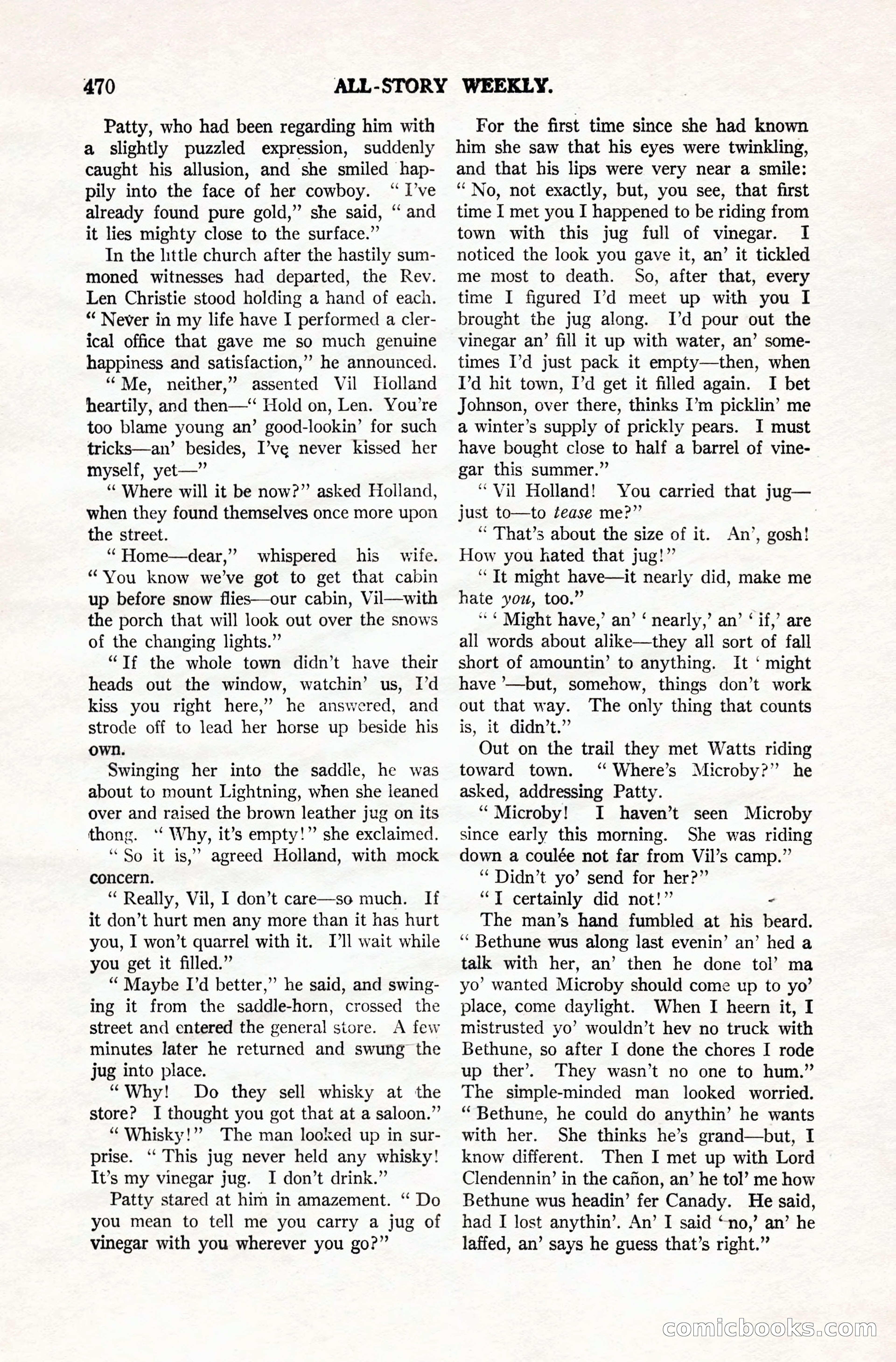 All-Story Weekly, Vol. 106, No. 3 — page 160 of 176