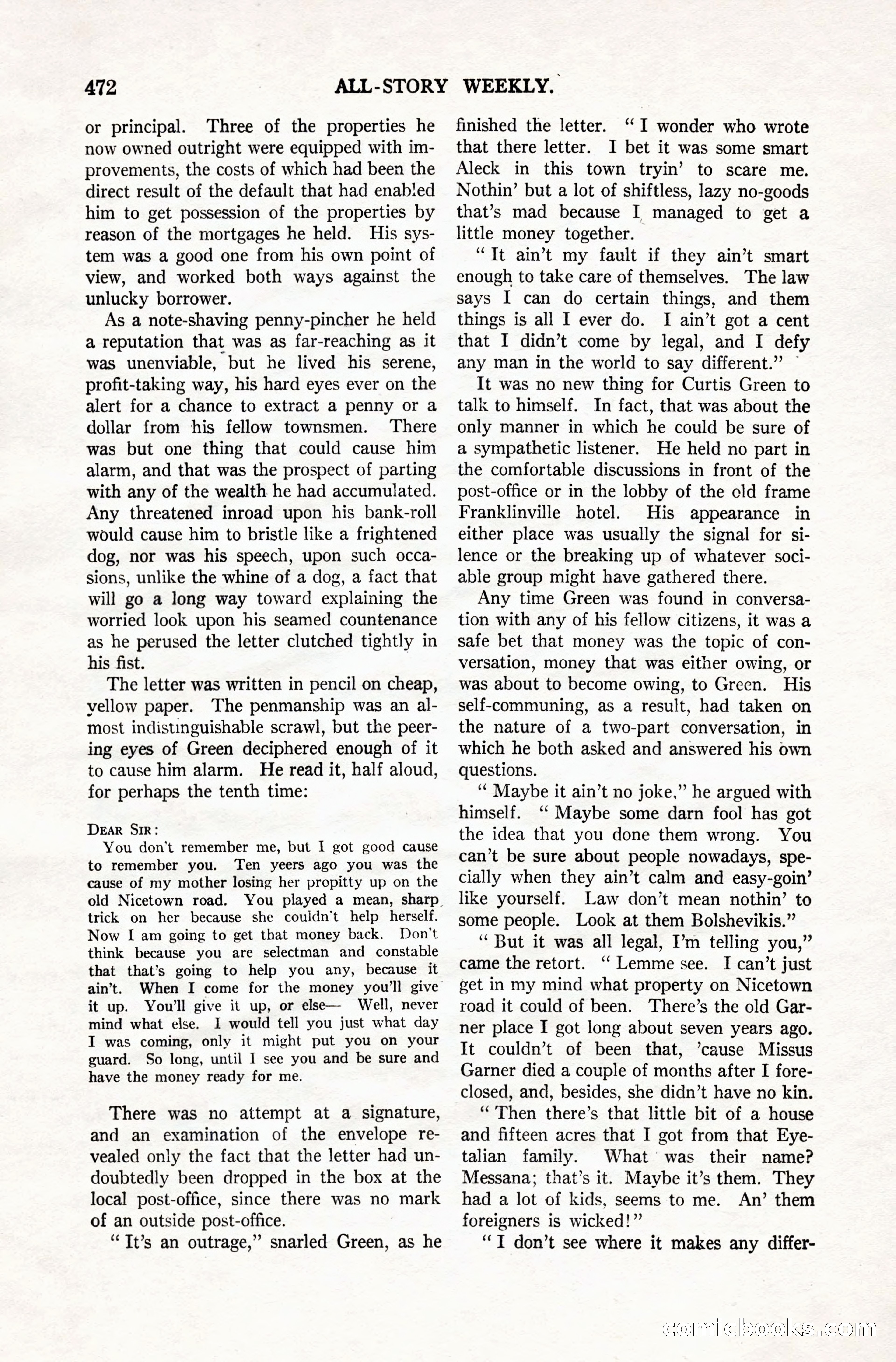 All-Story Weekly, Vol. 106, No. 3 — page 162 of 176
