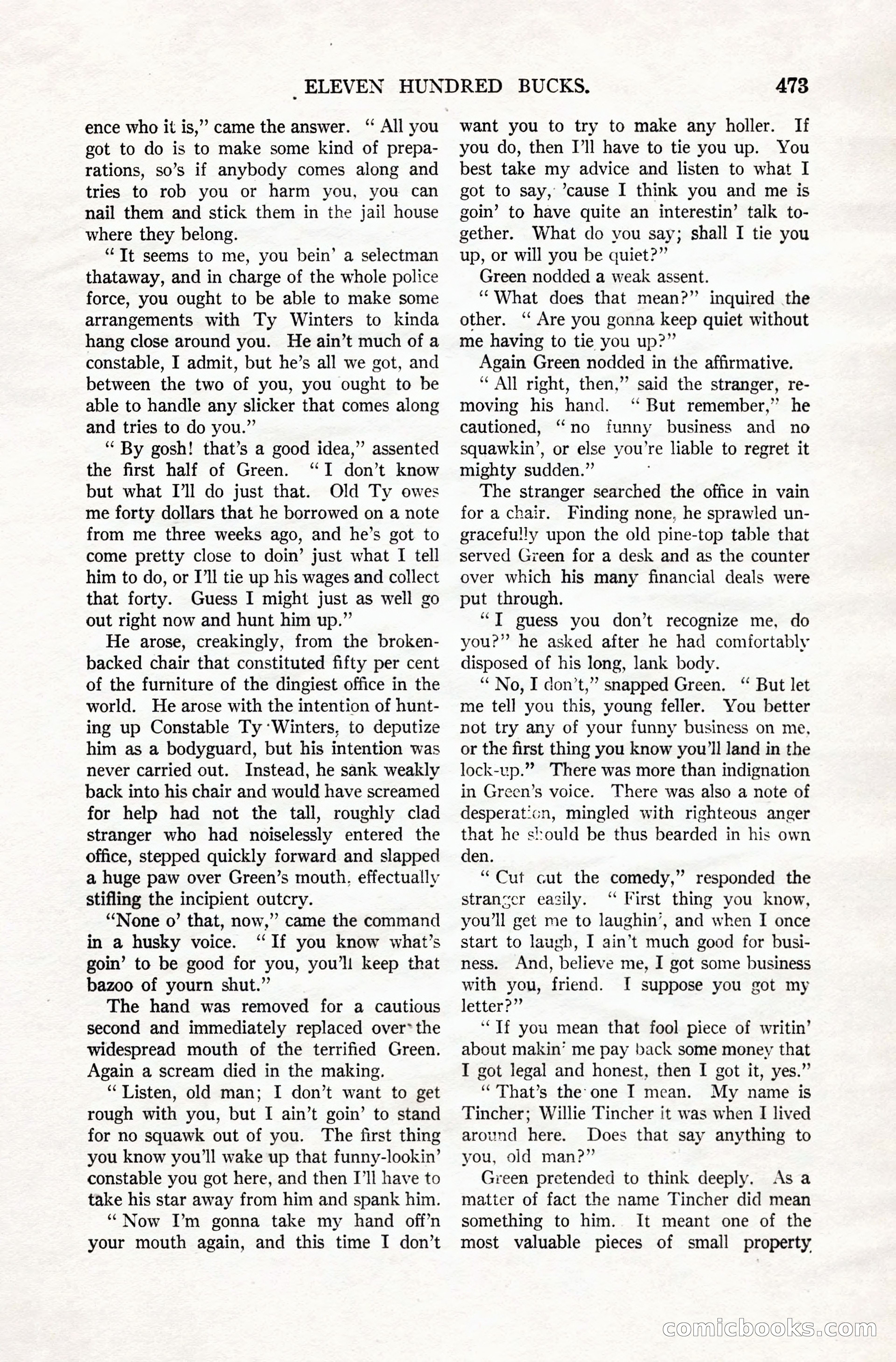 All-Story Weekly, Vol. 106, No. 3 — page 163 of 176