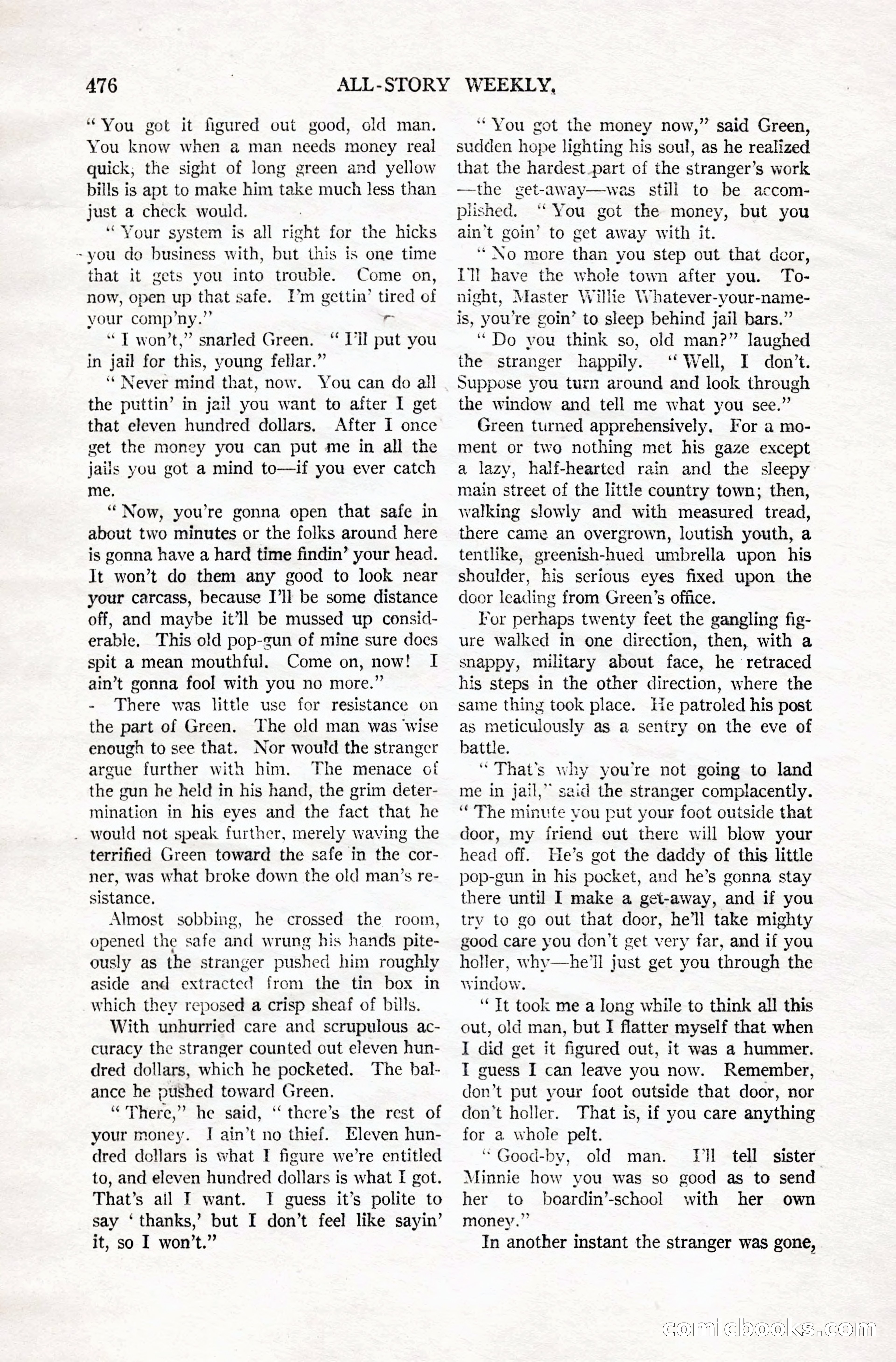 All-Story Weekly, Vol. 106, No. 3 — page 166 of 176