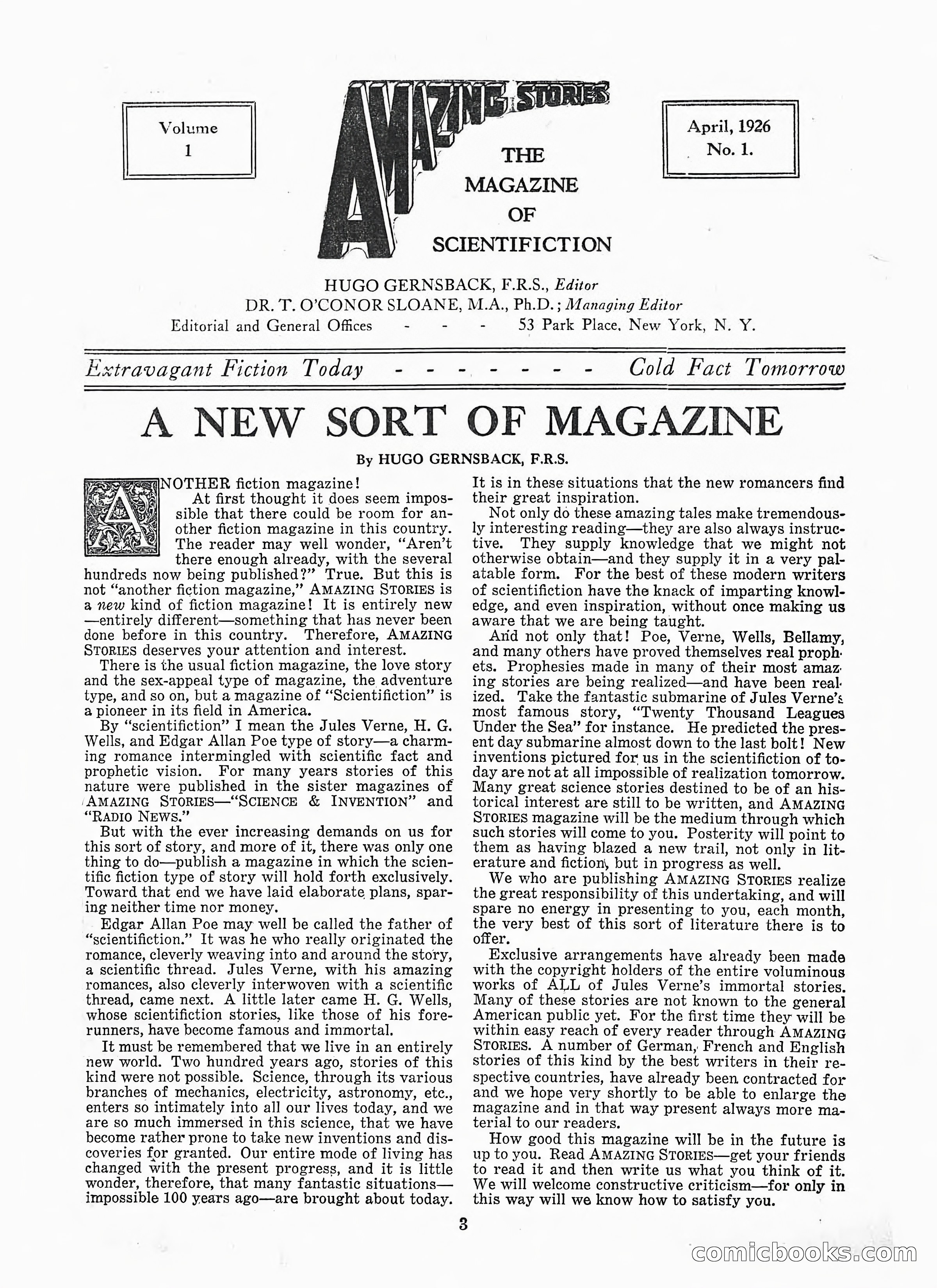 Amazing Stories, April 1926 — page 5 of 100